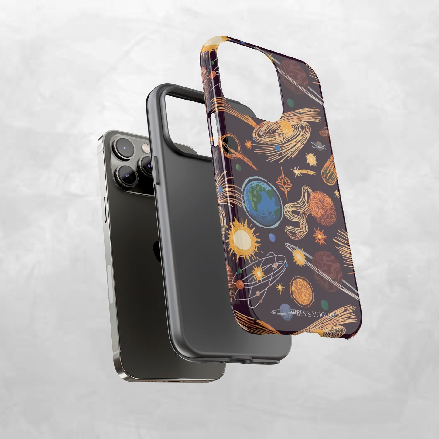 Space-Themed Phone Case - Cosmic Galaxy Design, Durable Protective Cover, Unique Gift, Celestial Lover's Accessory