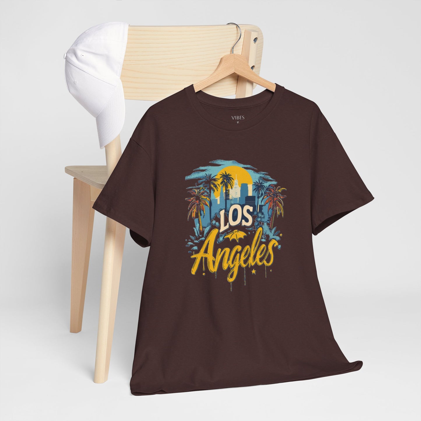 Los Angeles Sunset Unisex Heavy Cotton Tee - Casual Comfortable Streetwear