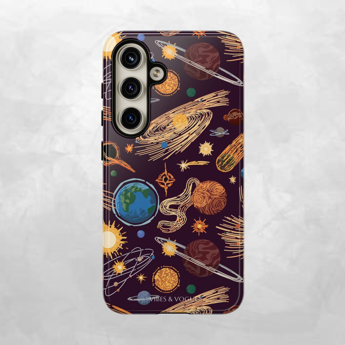 Space-Themed Phone Case - Cosmic Galaxy Design, Durable Protective Cover, Unique Gift, Celestial Lover's Accessory