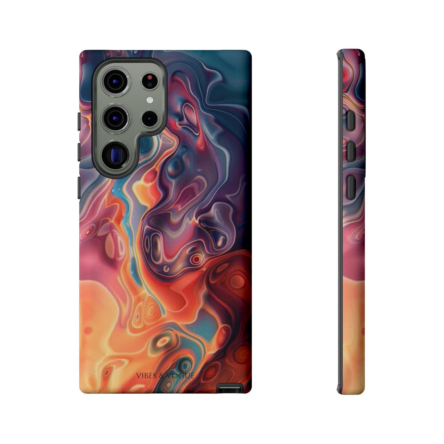 Colorful Phone Case, Abstract Print Cover, Tough Cases for Protection, Gift for Her, Modern Design, Trendy Mobile Accessory