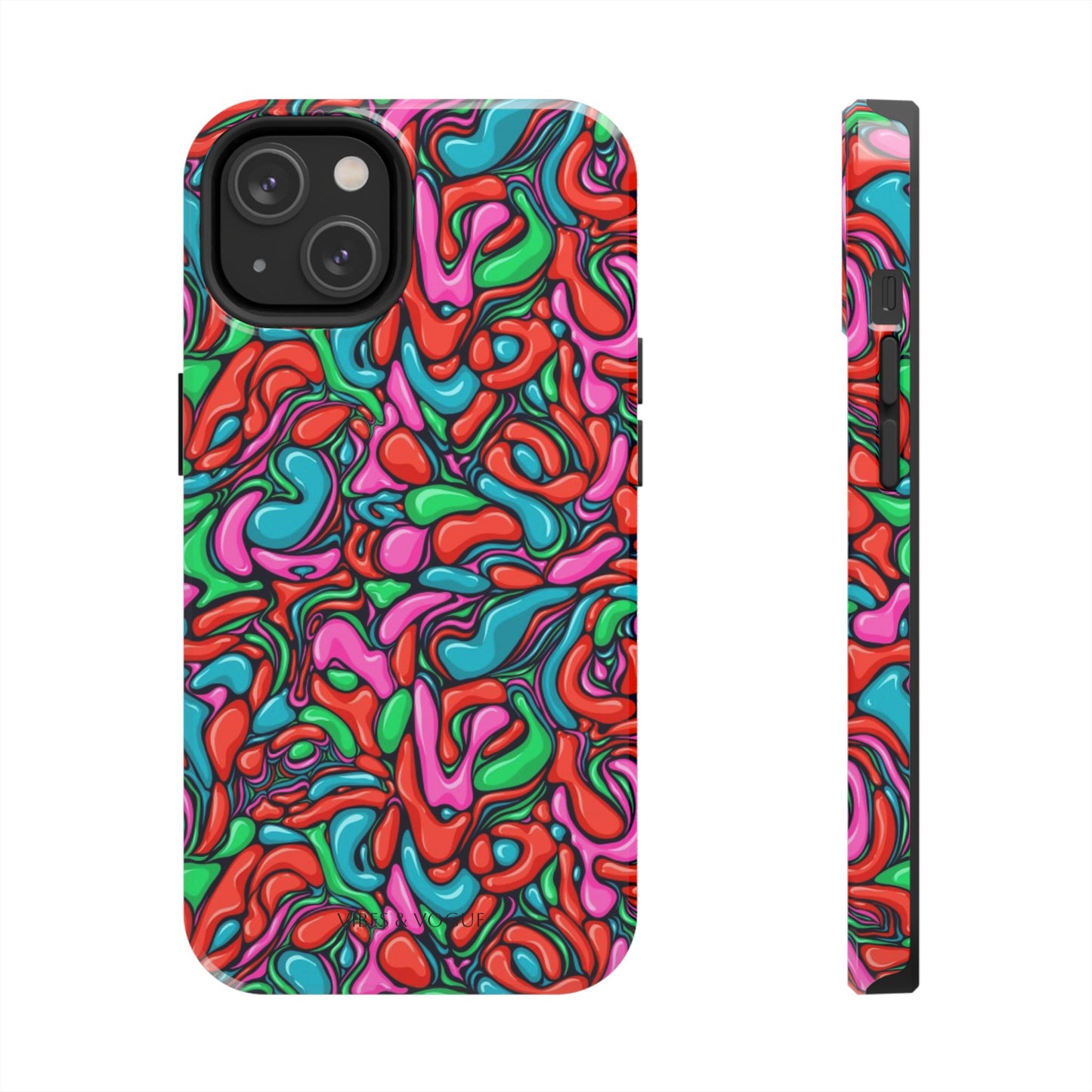 Vibrant Tough Phone Cases - Colorful Abstract Designs for Teens & Adults, Perfect Gift for Birthdays, Holidays, & Everyday Use