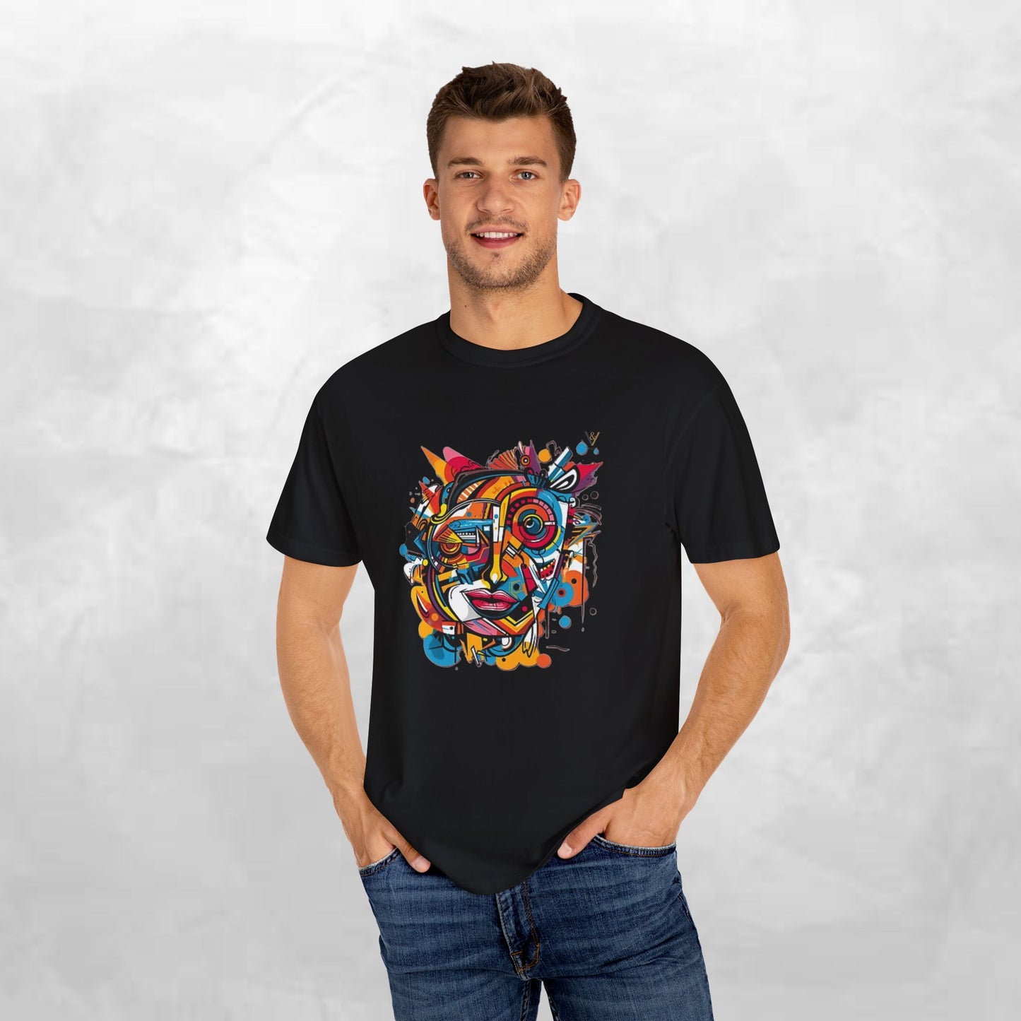 Vibrant Abstract Art Unisex T-Shirt - Casual Wear for Art Lovers