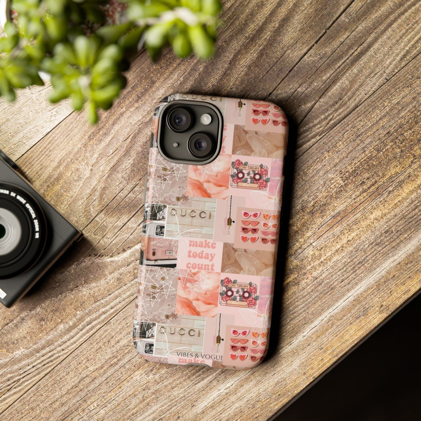 Stylish Phone Case for Trendsetters, Customizable Smartphone Cover, Vibes & Vogue Design, Floral Aesthetic Gift, Unique Tech Accessory