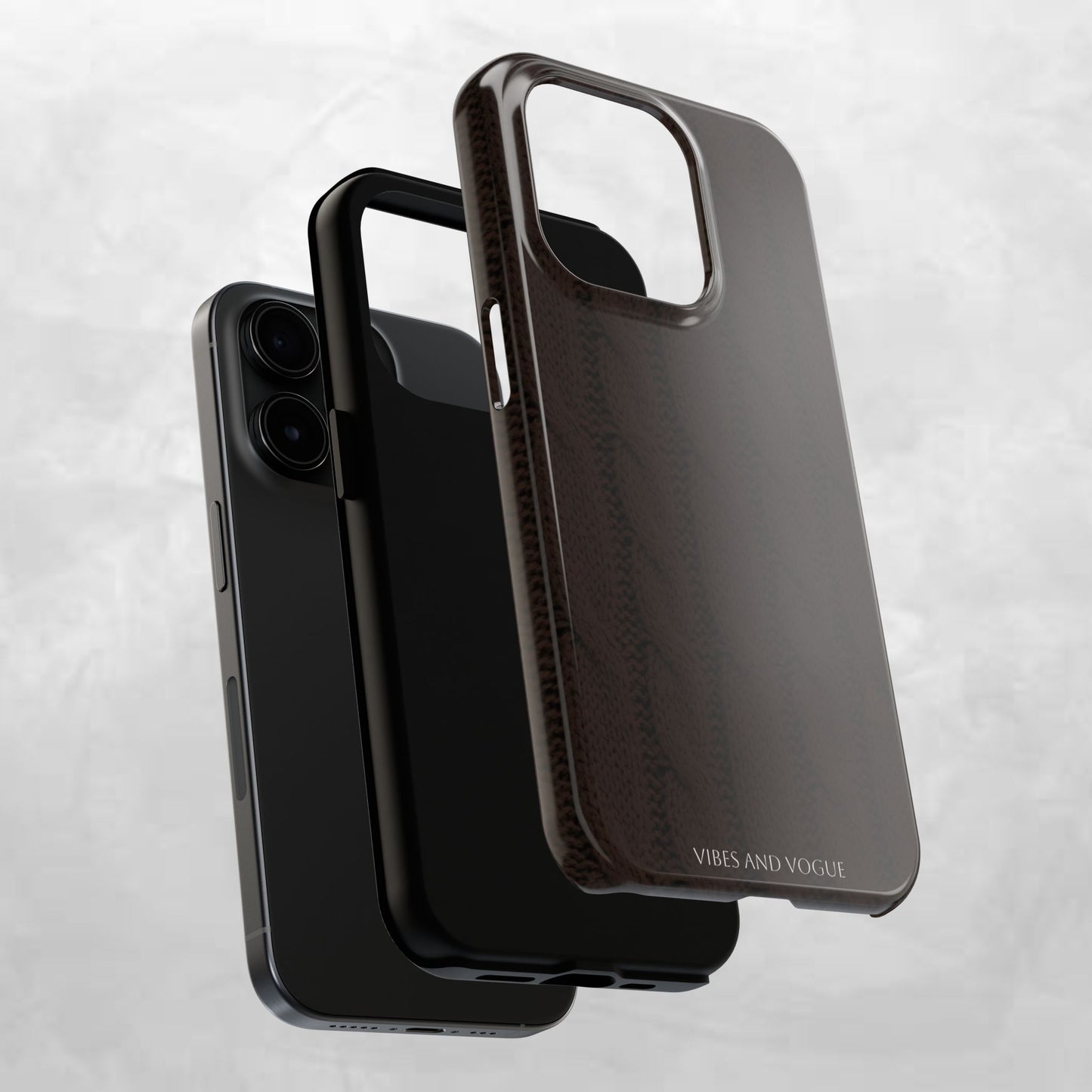 Cable Knit Chocolate Tough Phone Case — Vibes and Vogue Protective Cover