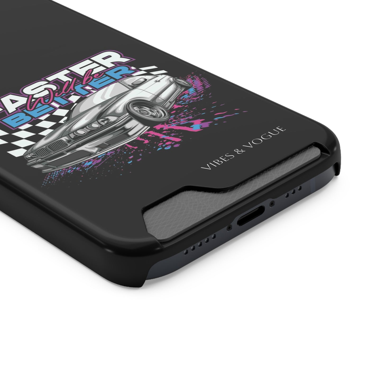 Racer Phone Case with Card Holder - Fast & Furious Motif