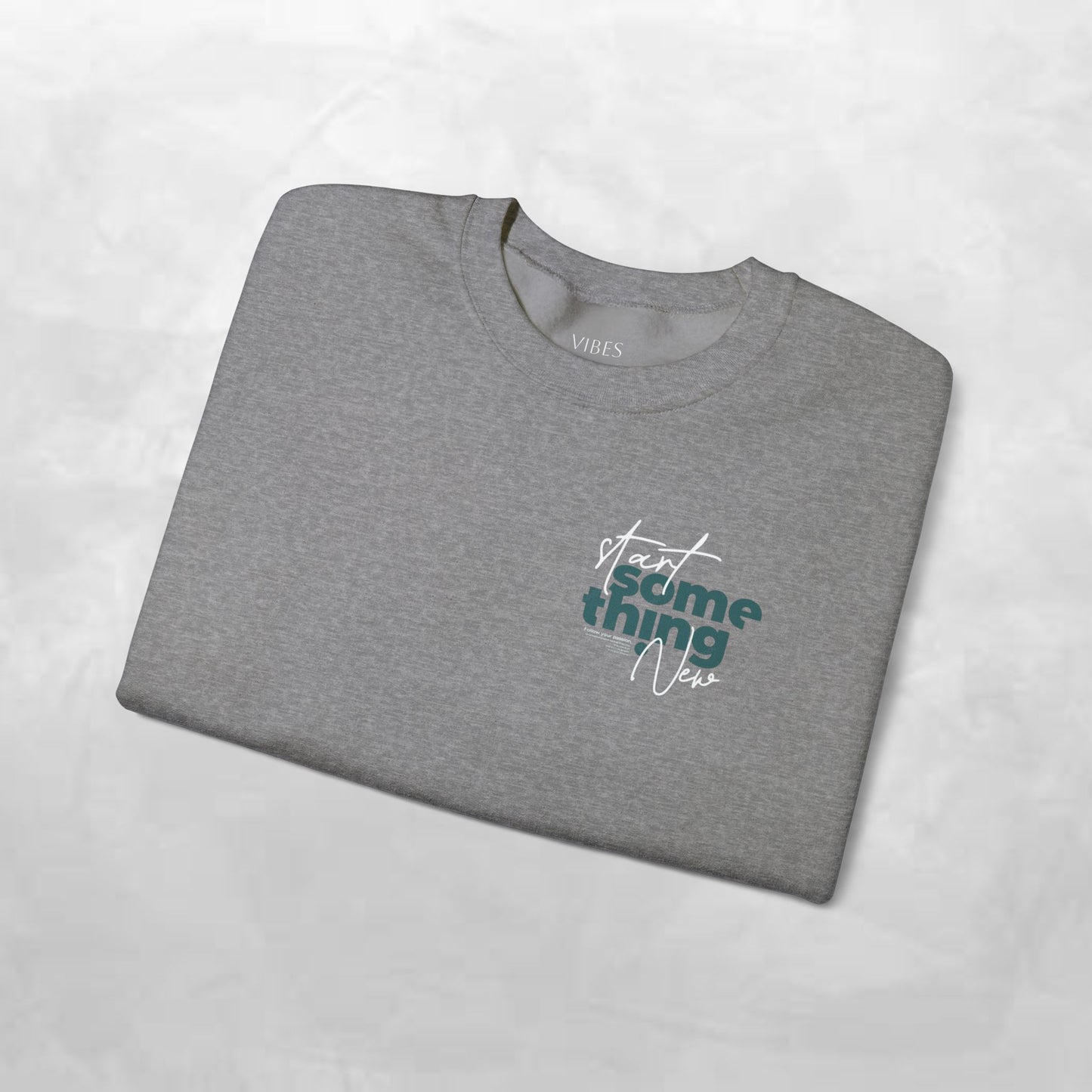 Minimal 'Do Something' Crewneck Sweatshirt