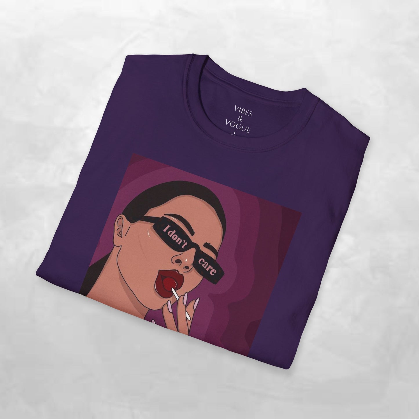 I Don't Care Graphic Unisex Softstyle T-Shirt – Casual Chic for Everyday Wear