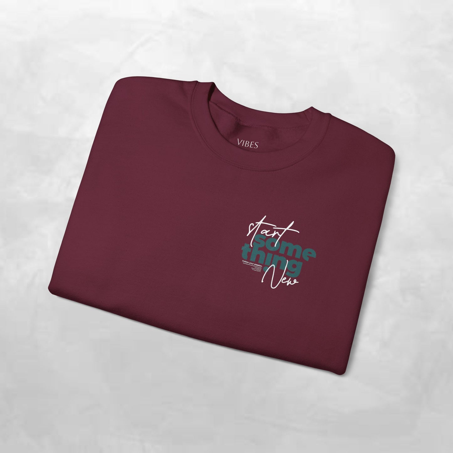 Minimal 'Do Something' Crewneck Sweatshirt