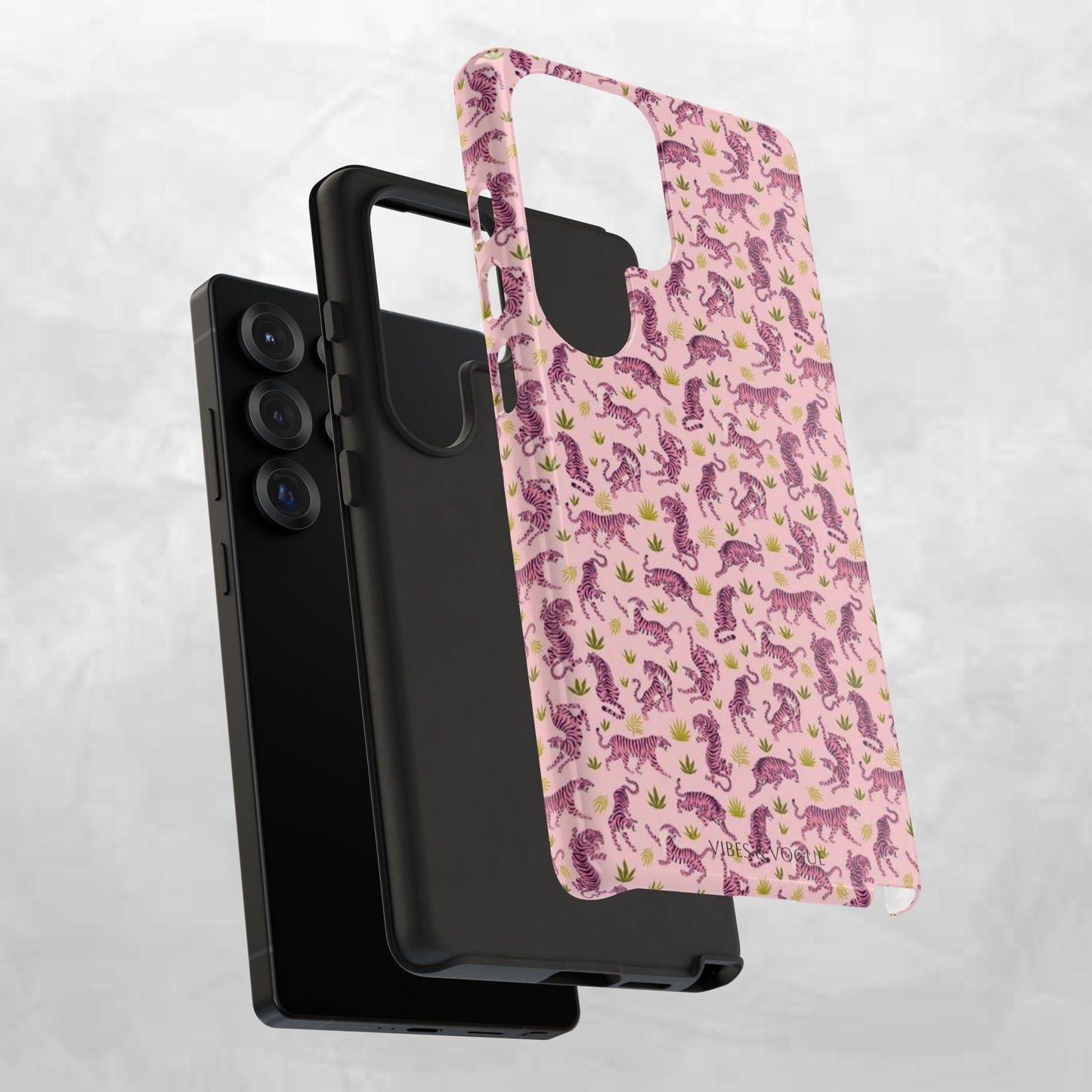 Pink Tiger Pattern Phone Case - Tough Cases