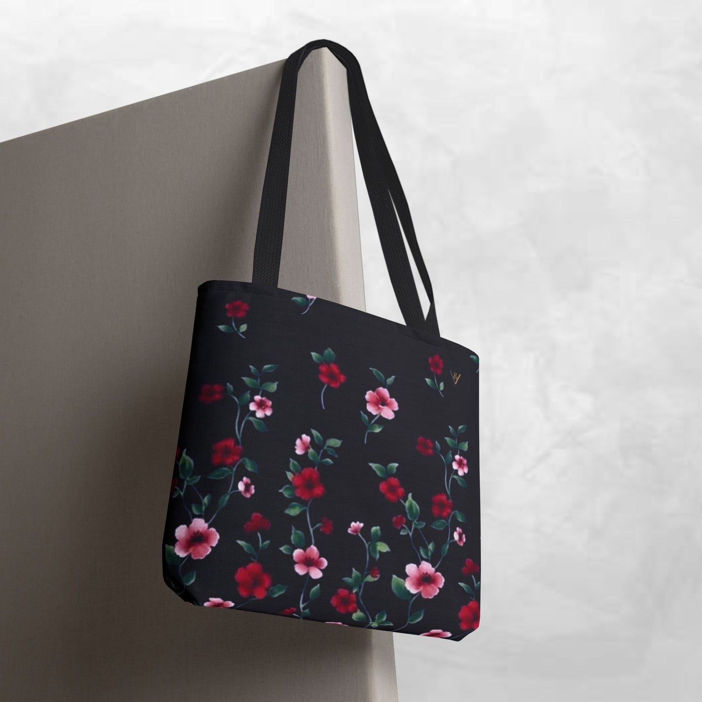 Floral Print Tote Bag, Stylish Carry-All, Eco-Friendly Shopping Bag, Perfect for Beach, Gifts, and Everyday Carry