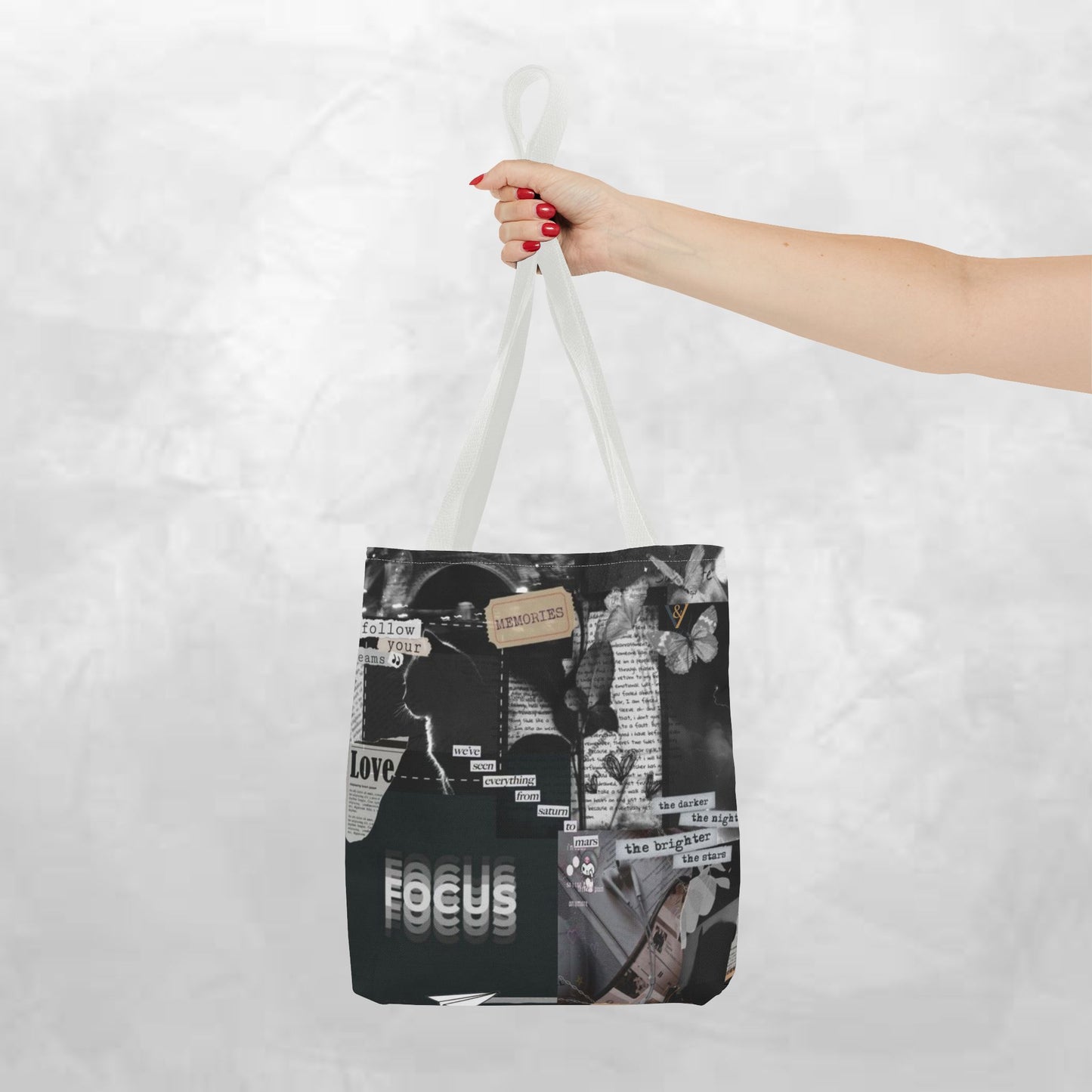 Artistic Tote Bag | Vintage Aesthetic, Collage Design, Sustainable Fashion, Trendy Gift, Eco-Friendly Accessory