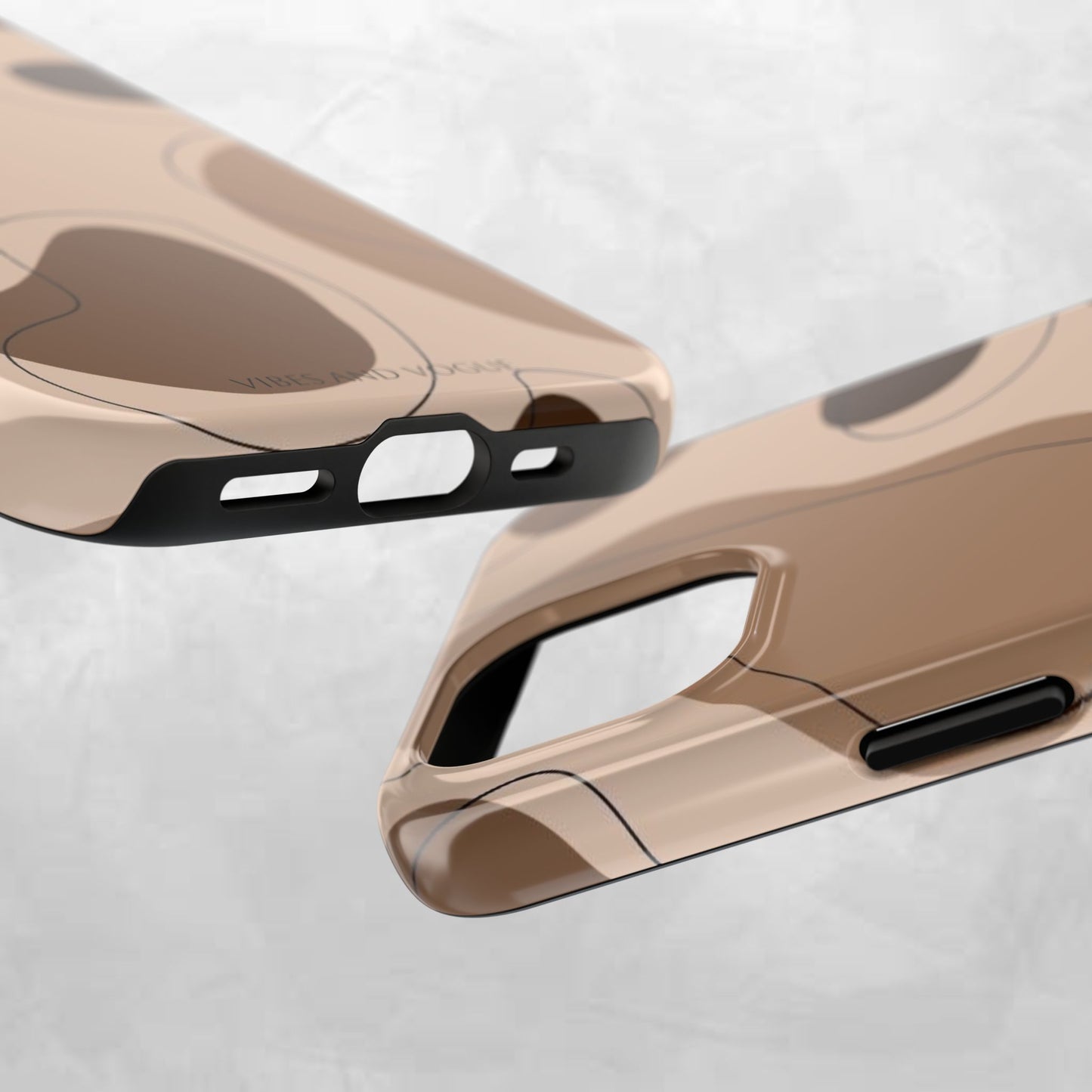 Abstract Brown Cowhide Tough Phone Case