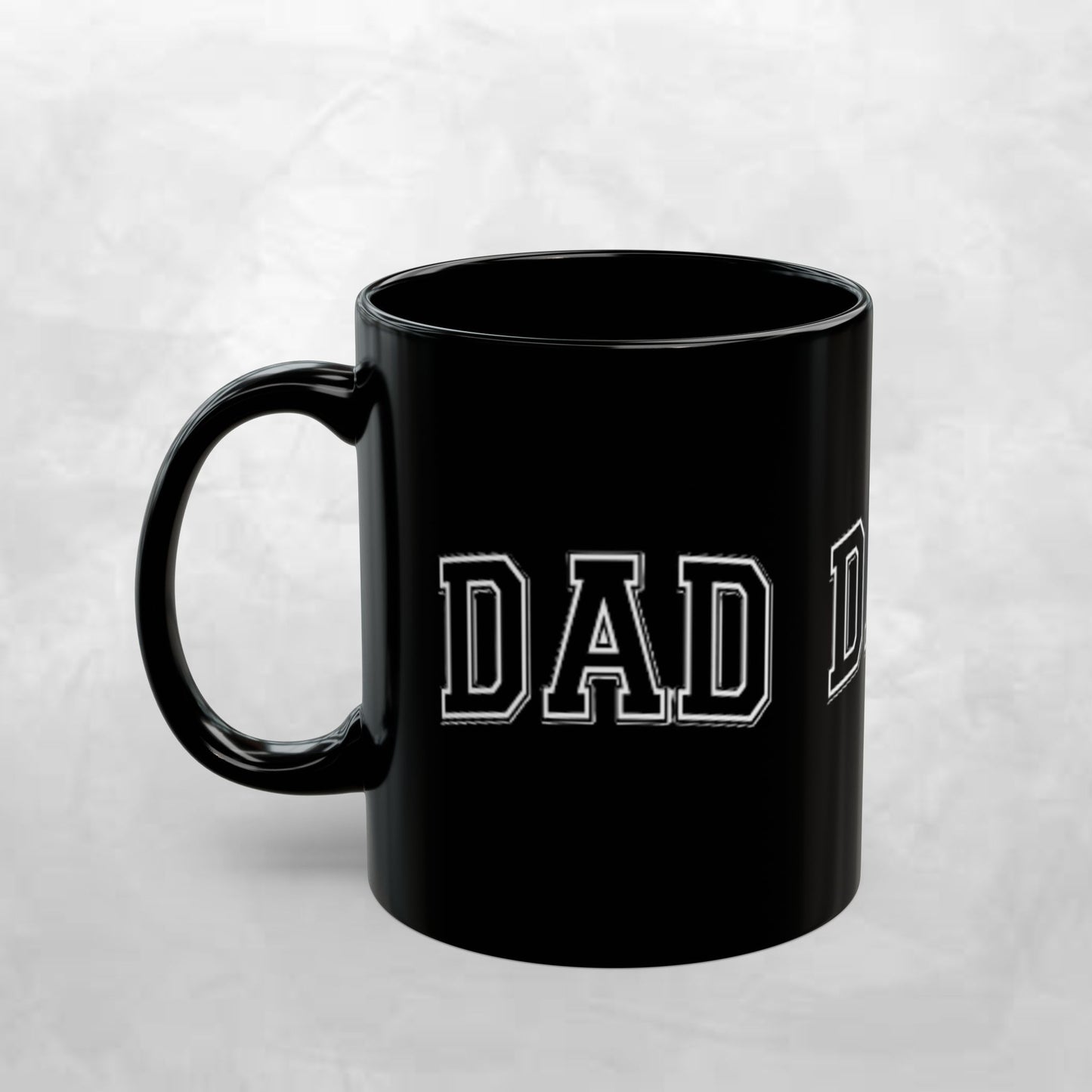 Personalized Dad Mug, Black Coffee Cup for Father’s Day, Gift for Dads, Customizable Drinkware, Unique Dad Gift Idea, Coffee Lover Mug
