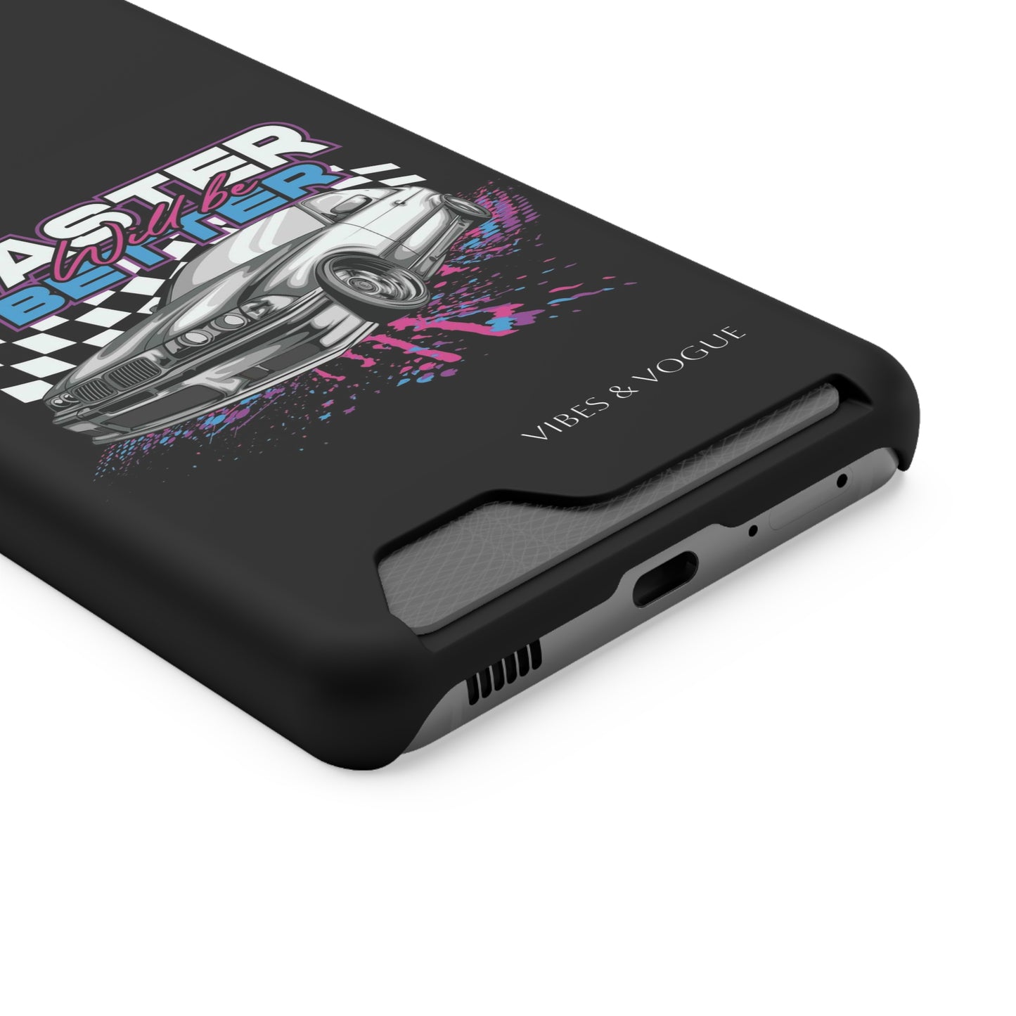 Racer Phone Case with Card Holder - Fast & Furious Motif