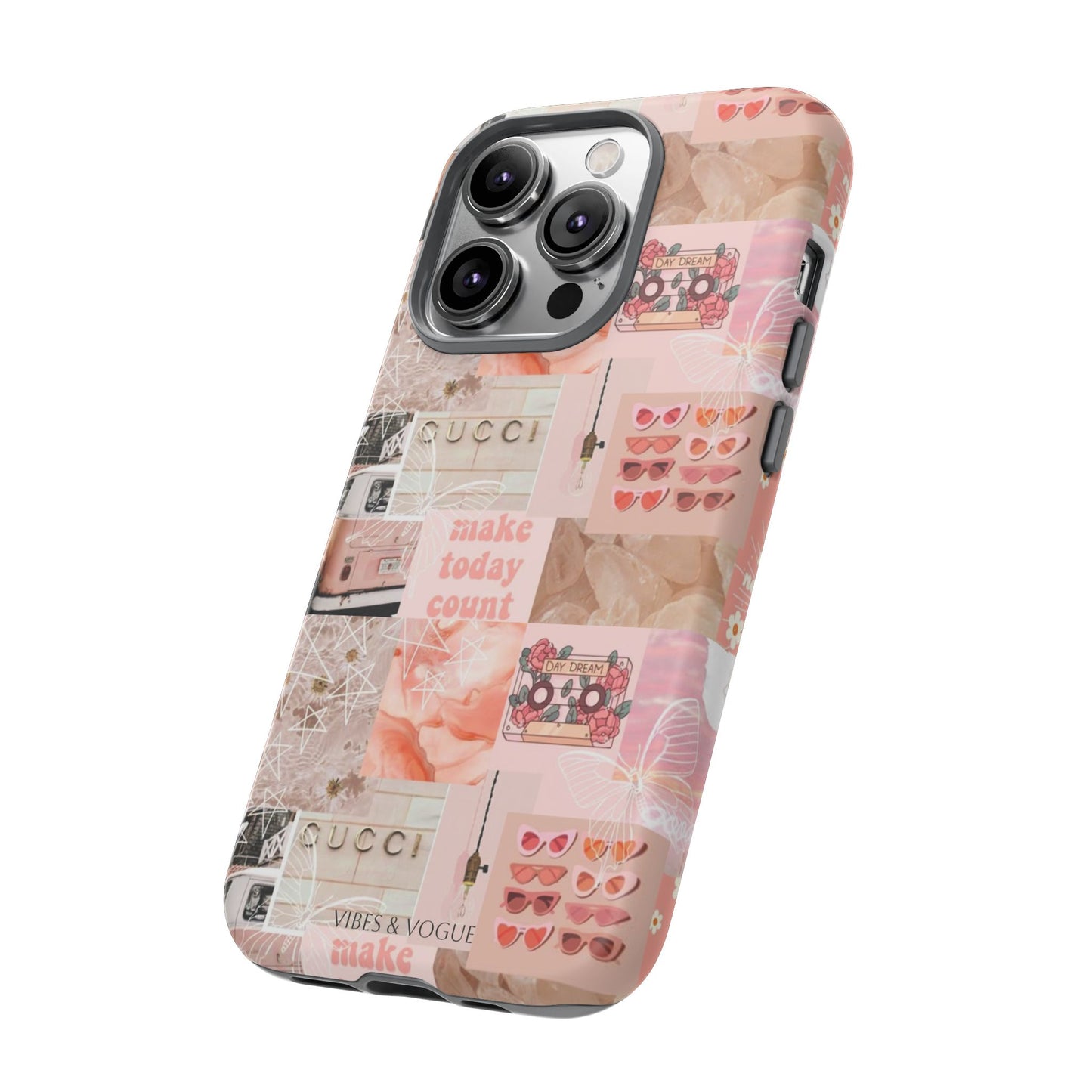 Stylish Phone Case for Trendsetters, Customizable Smartphone Cover, Vibes & Vogue Design, Floral Aesthetic Gift, Unique Tech Accessory