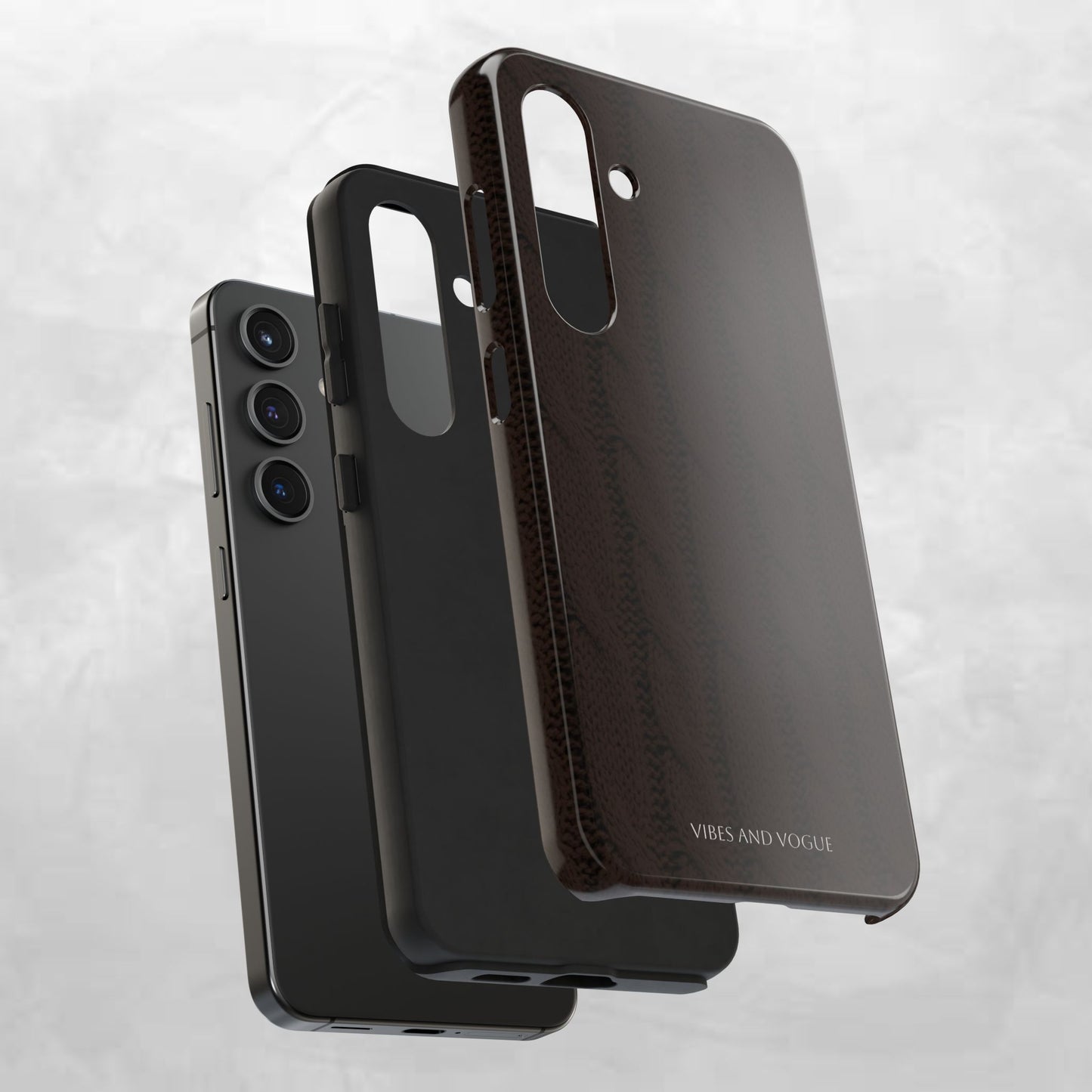 Cable Knit Chocolate Tough Phone Case — Vibes and Vogue Protective Cover
