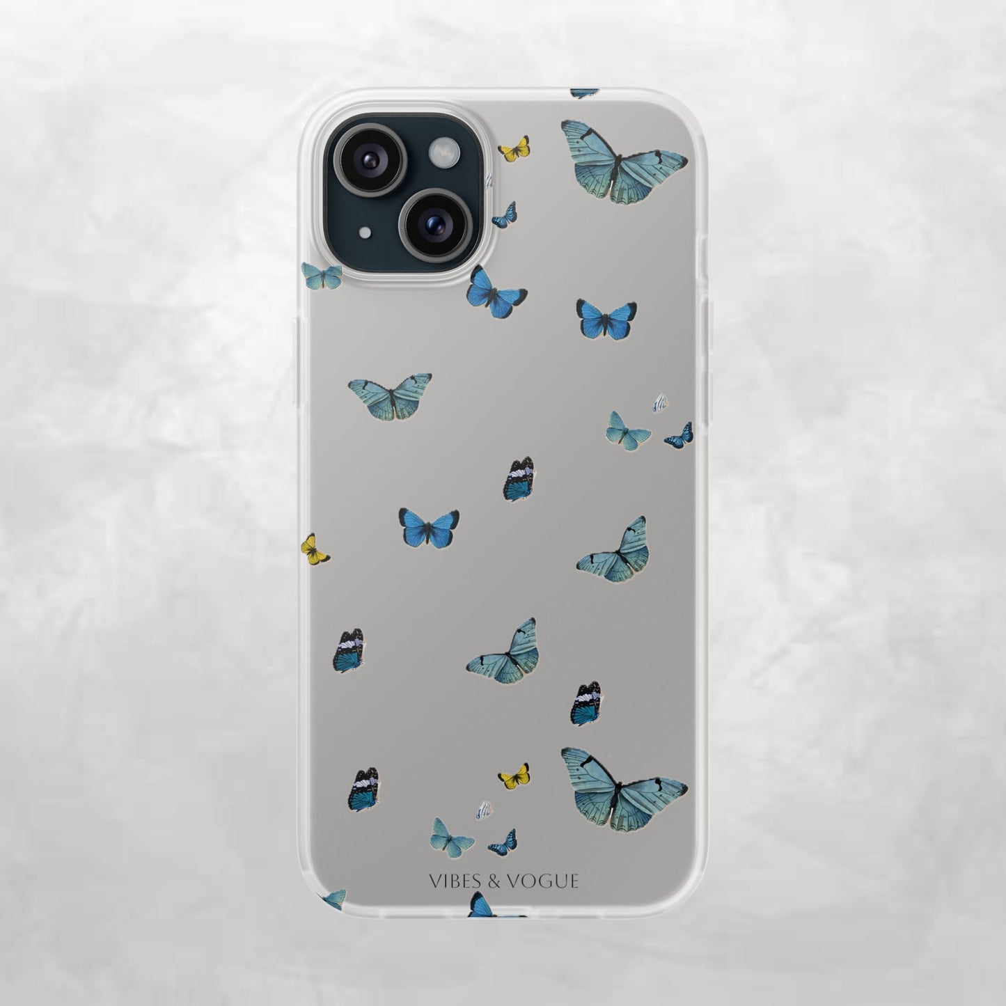 Butterfly Vibes Phone Case, Flexible Phone Cover, Elegant Phone Accessory, Gift for Nature Lovers, Spring Decor, Eco-Friendly Case