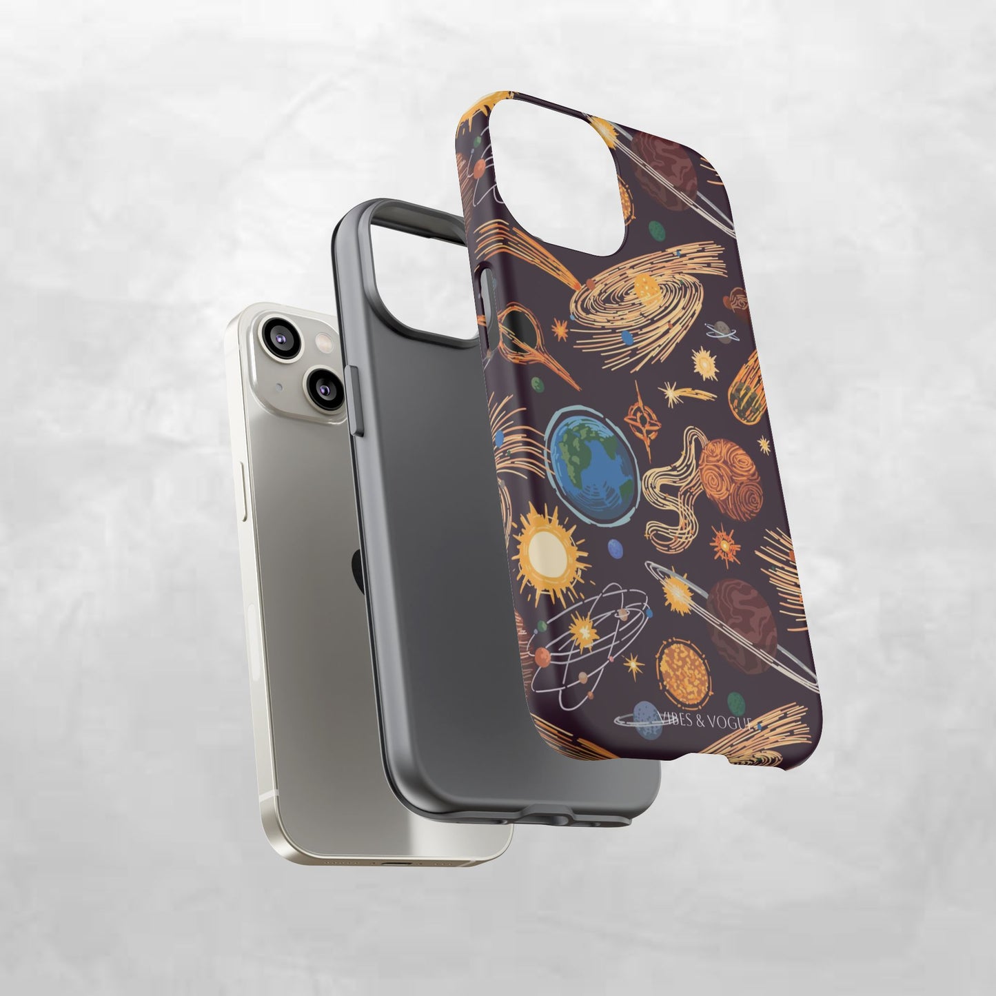Space-Themed Phone Case - Cosmic Galaxy Design, Durable Protective Cover, Unique Gift, Celestial Lover's Accessory