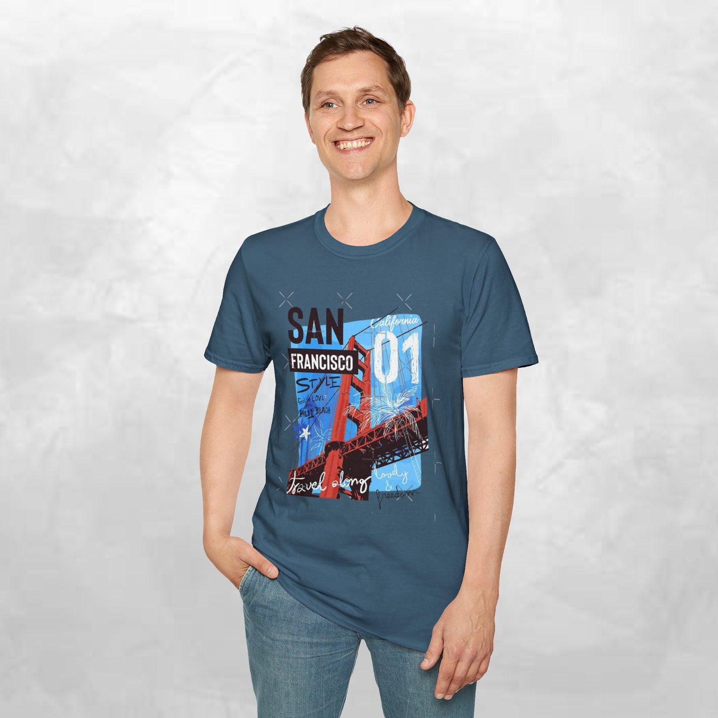 San Francisco Golden Gate Bridge Graphic T-Shirt — City Travel Tee