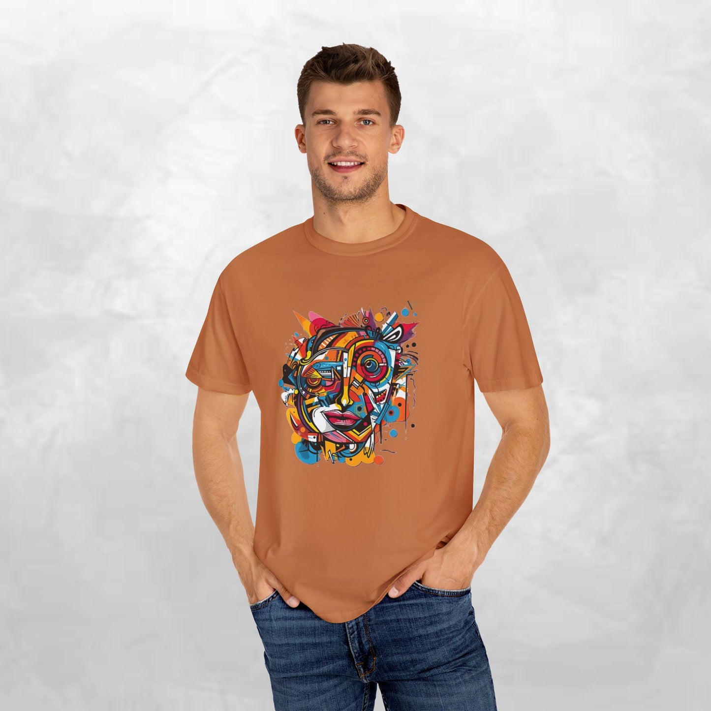 Vibrant Abstract Art Unisex T-Shirt - Casual Wear for Art Lovers