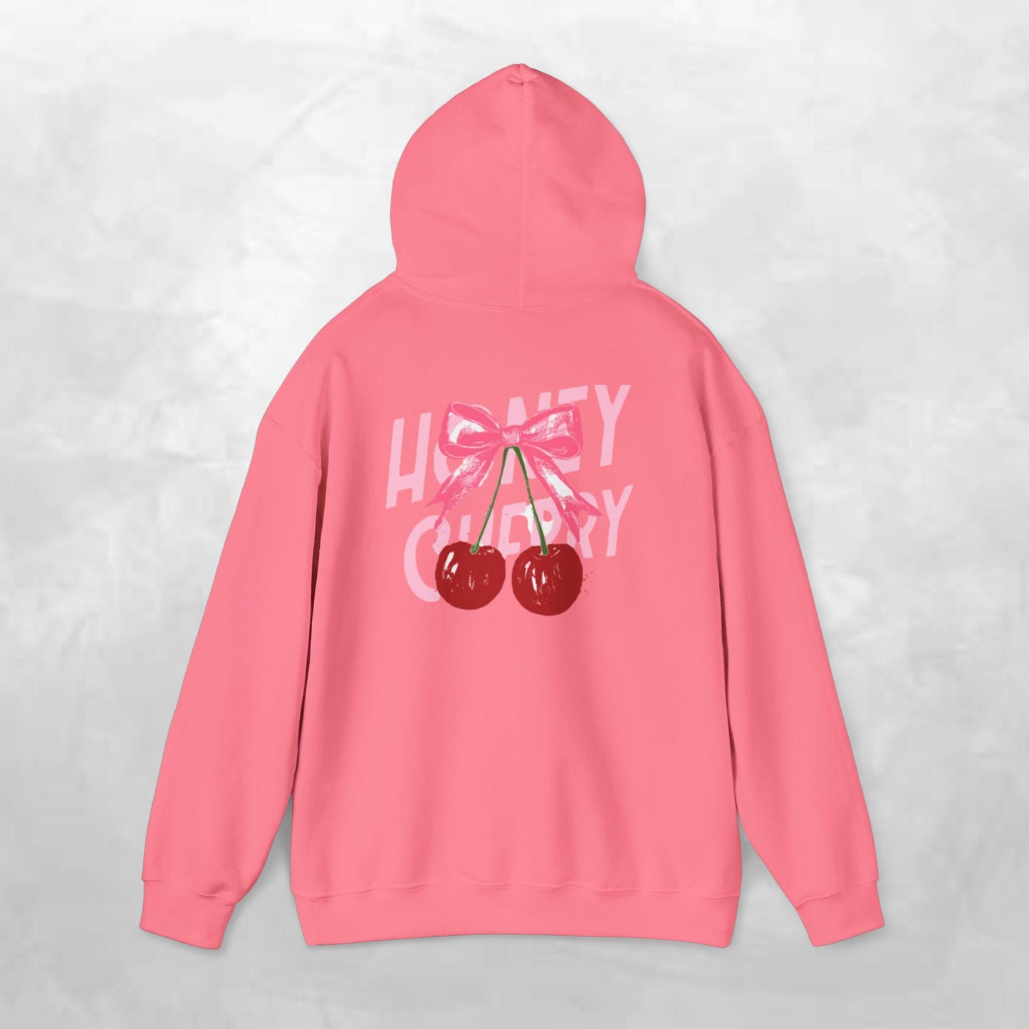 Cherry Bow Unisex Hoodie - Sweet, Cozy Style for Spring, Casual Wear, Gift for Birthdays, Summer Fun, Festival Fashion