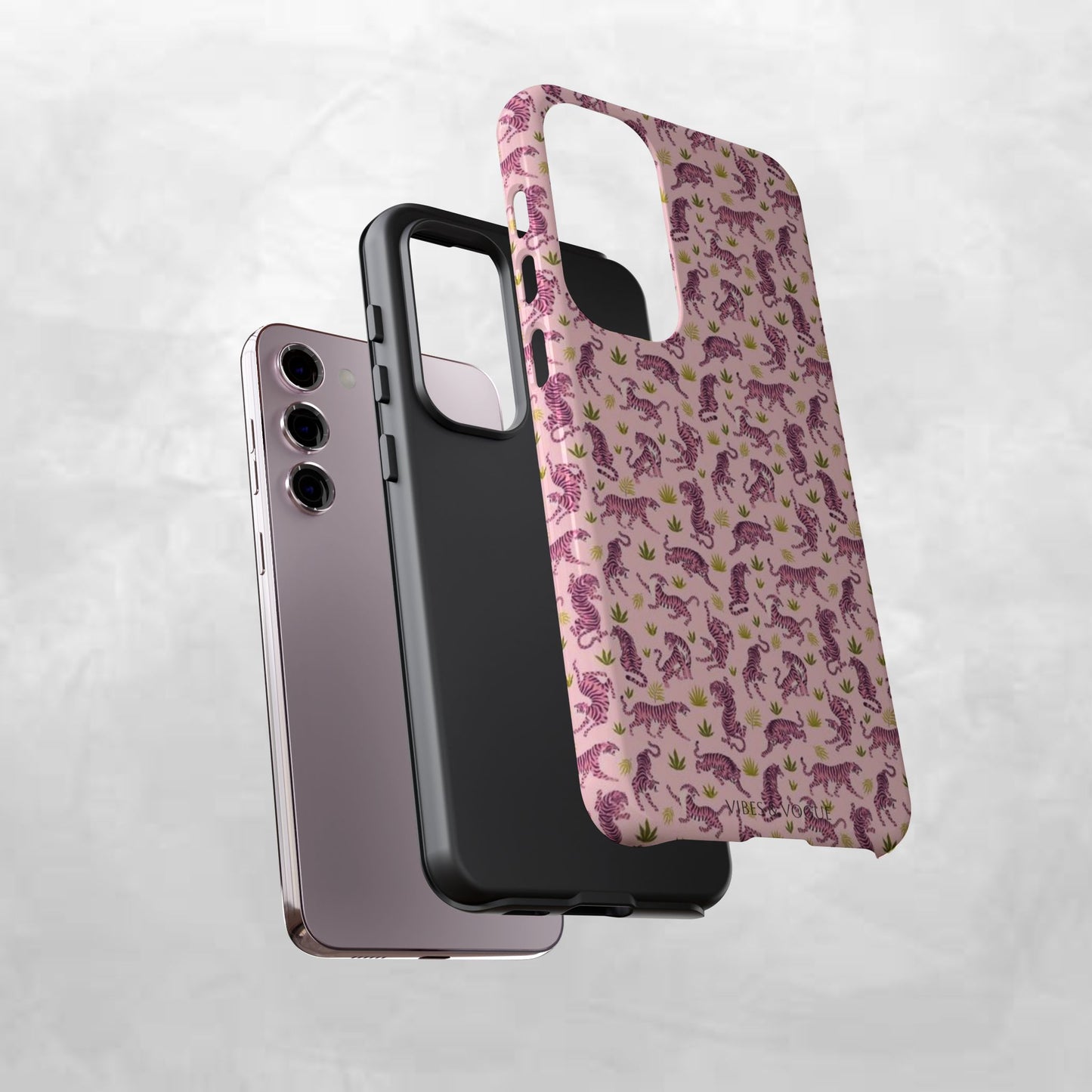 Pink Tiger Pattern Phone Case - Tough Cases