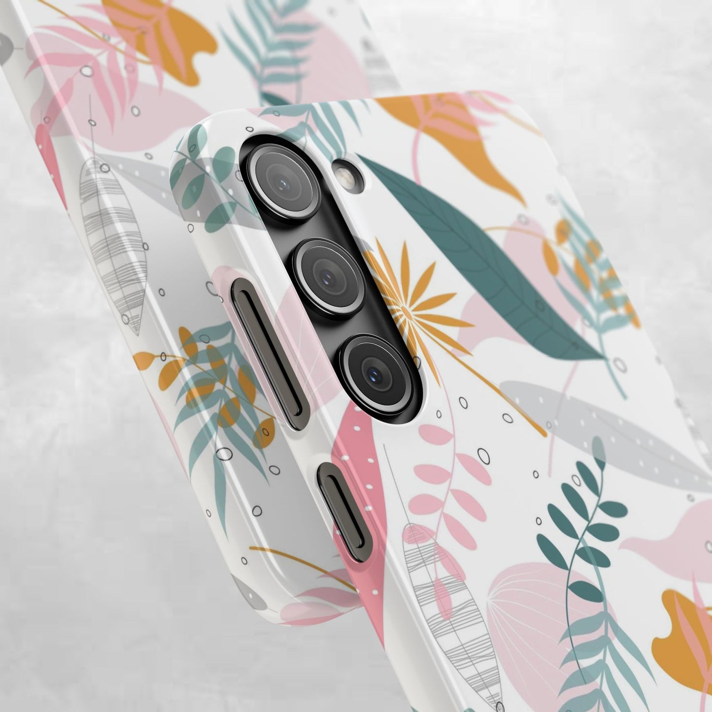 Floral Snap Case - Stylish Phone Protector with Botanical Design