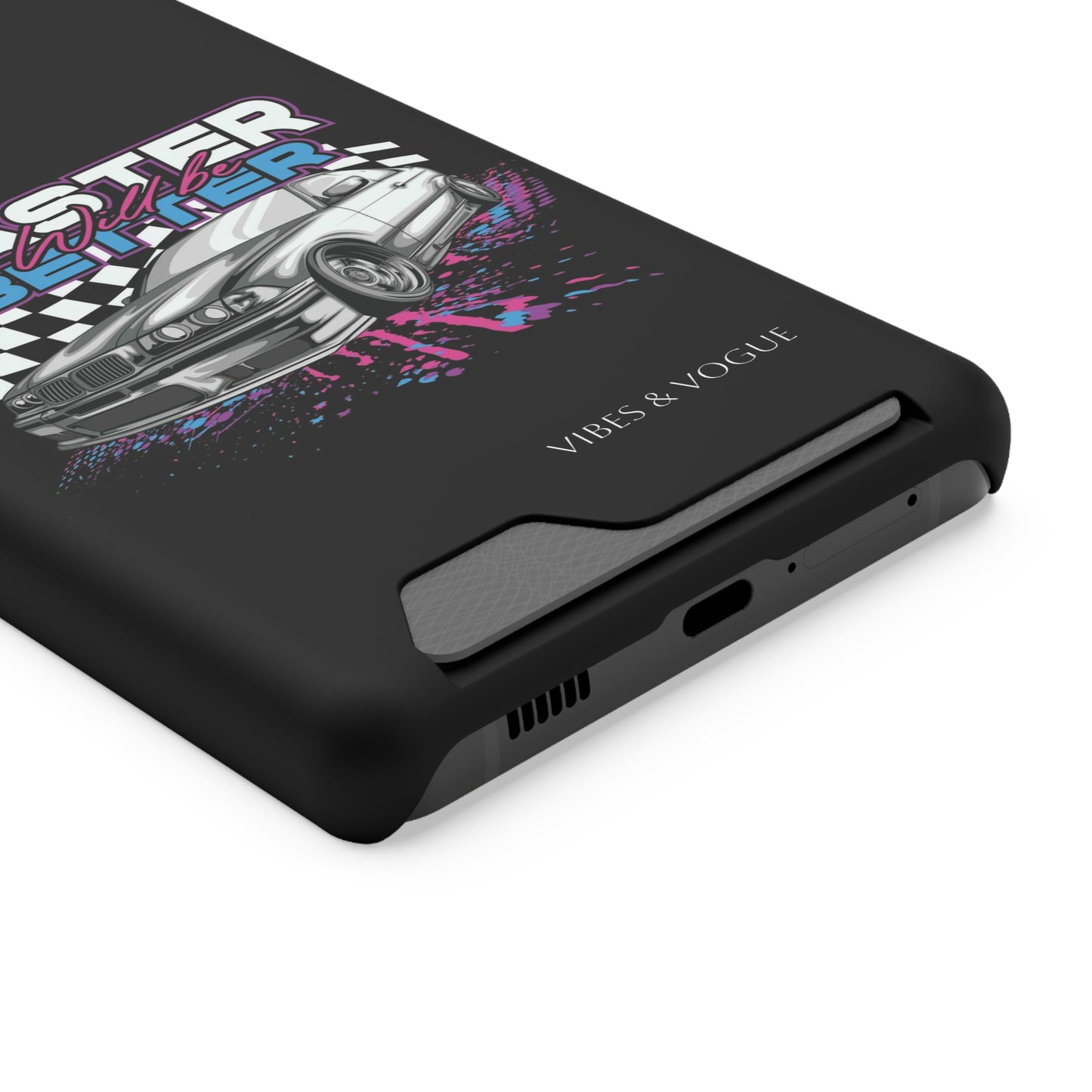 Racer Phone Case with Card Holder - Fast & Furious Motif