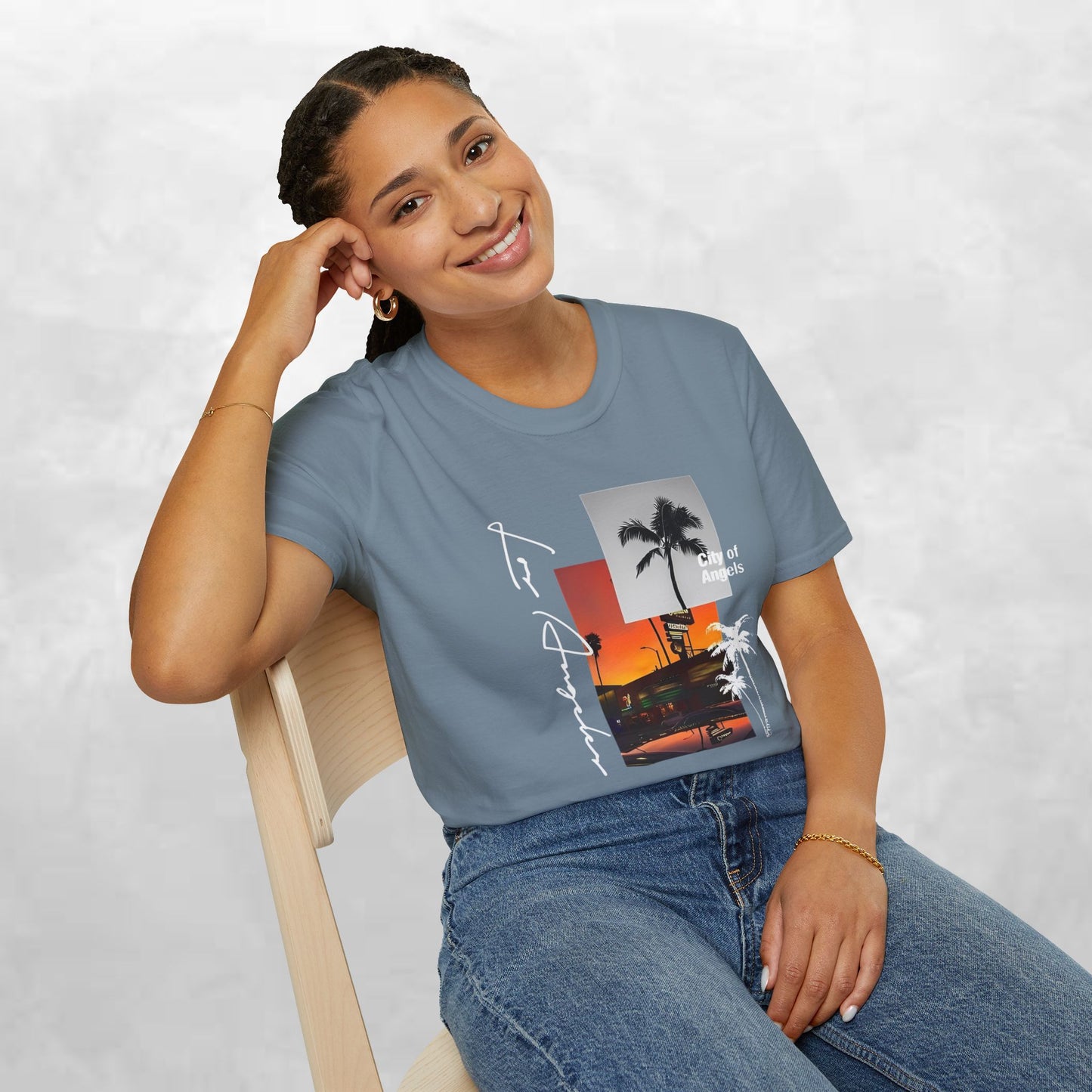 T-Shirt — Tropical Sunset Los Angeles Palm Tree Tee