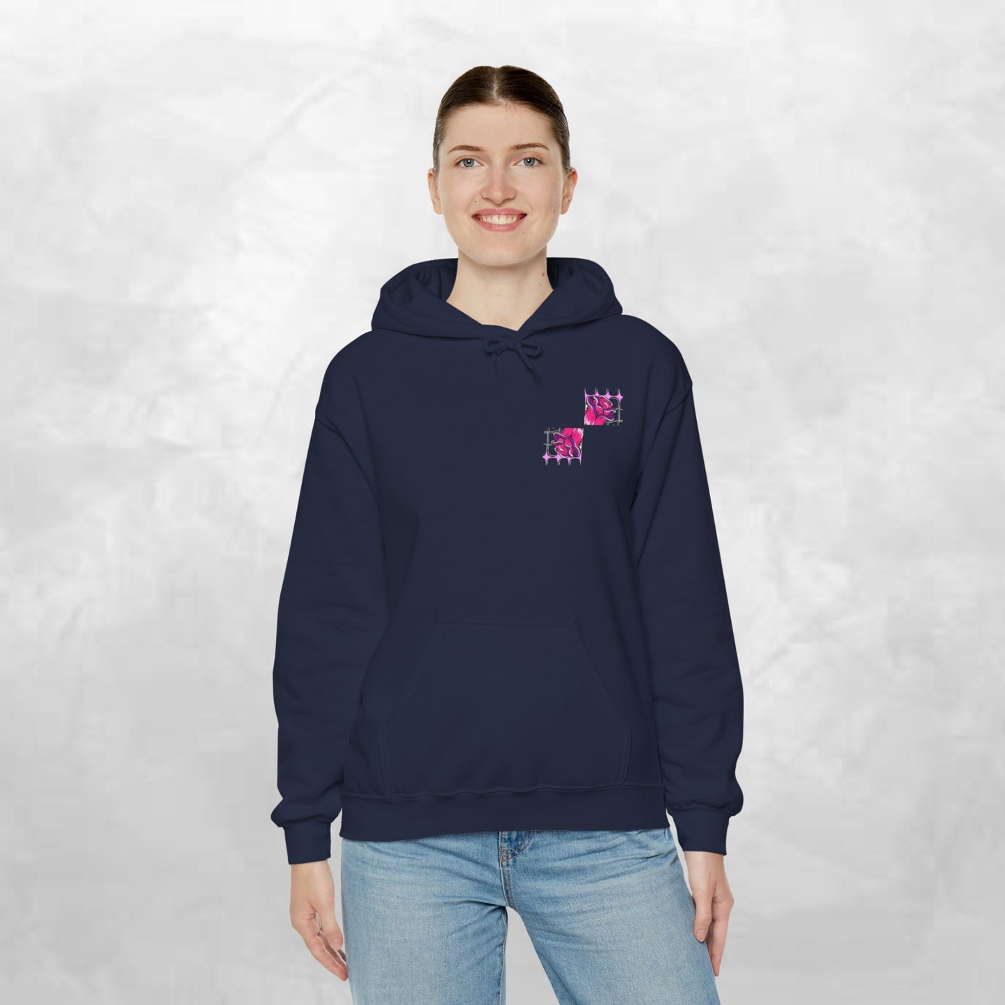 Intuitive Blooms Hoodie, Cozy Sweatshirt, Artistic Apparel, Unique Gift, Comfortable Fashion