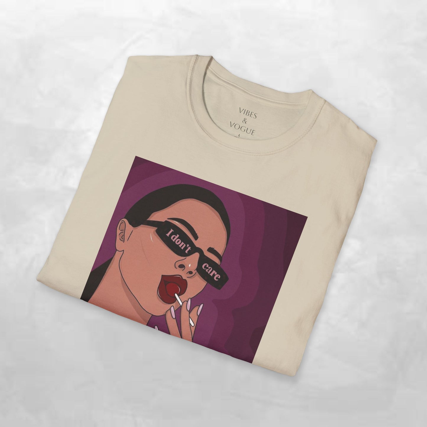 I Don't Care Graphic Unisex Softstyle T-Shirt – Casual Chic for Everyday Wear