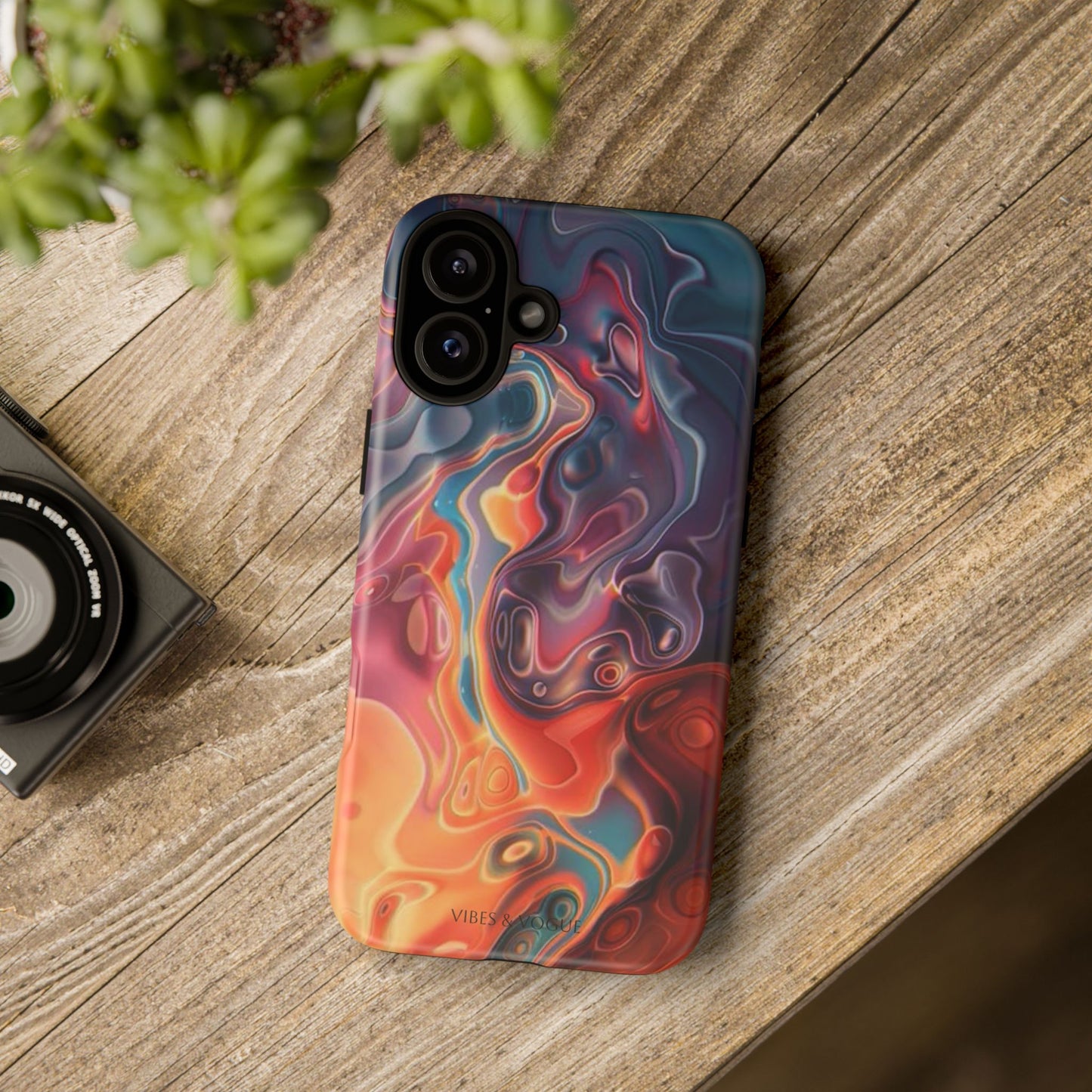 Colorful Phone Case, Abstract Print Cover, Tough Cases for Protection, Gift for Her, Modern Design, Trendy Mobile Accessory