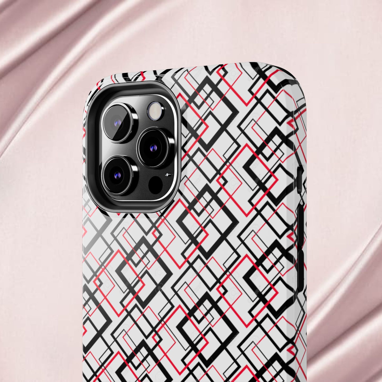Stylish Geometric Tough Phone Case - Modern Design for Trendsetters