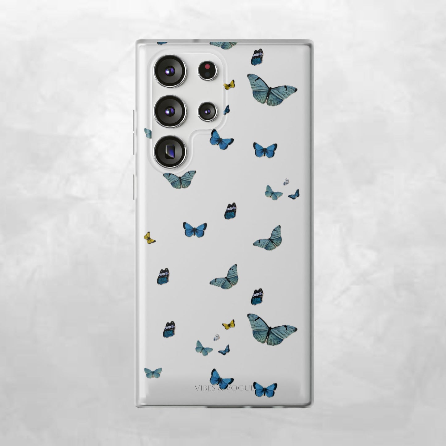 Butterfly Vibes Phone Case, Flexible Phone Cover, Elegant Phone Accessory, Gift for Nature Lovers, Spring Decor, Eco-Friendly Case