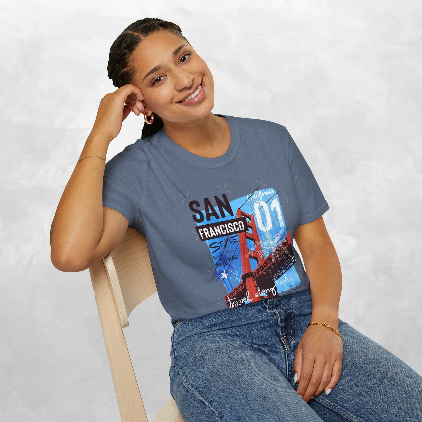 San Francisco Golden Gate Bridge Graphic T-Shirt — City Travel Tee