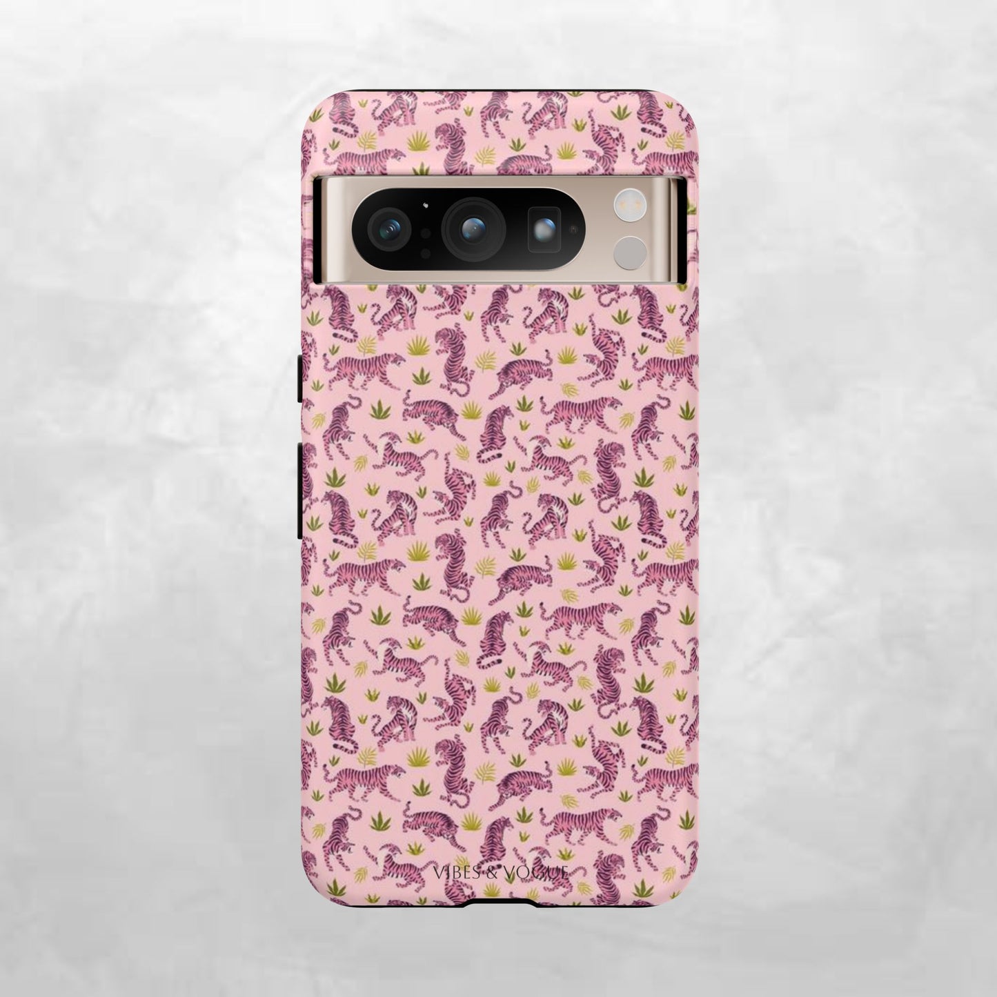 Pink Tiger Pattern Phone Case - Tough Cases