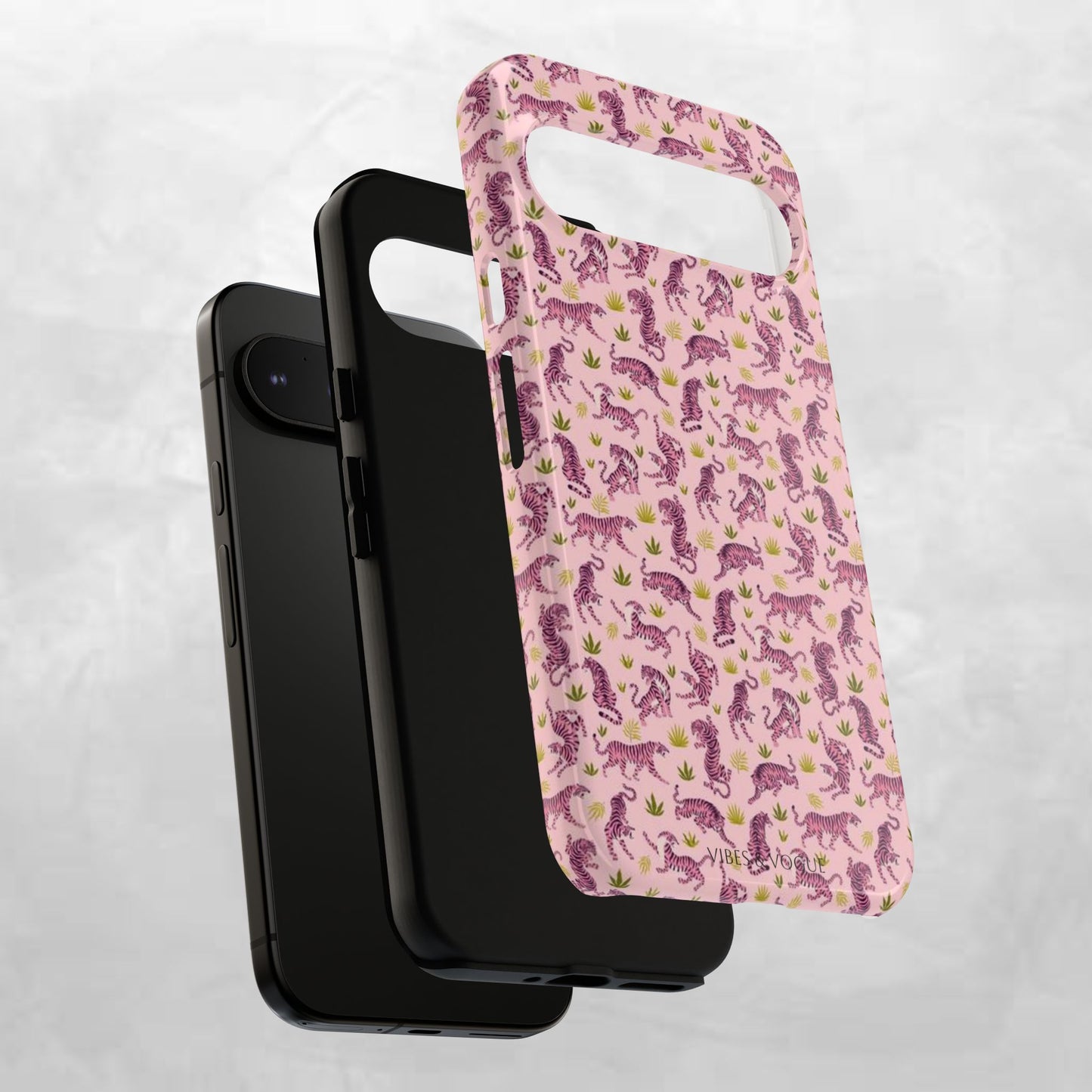 Pink Tiger Pattern Phone Case - Tough Cases