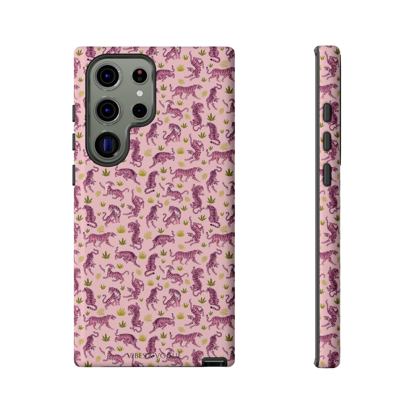 Pink Tiger Pattern Phone Case - Tough Cases