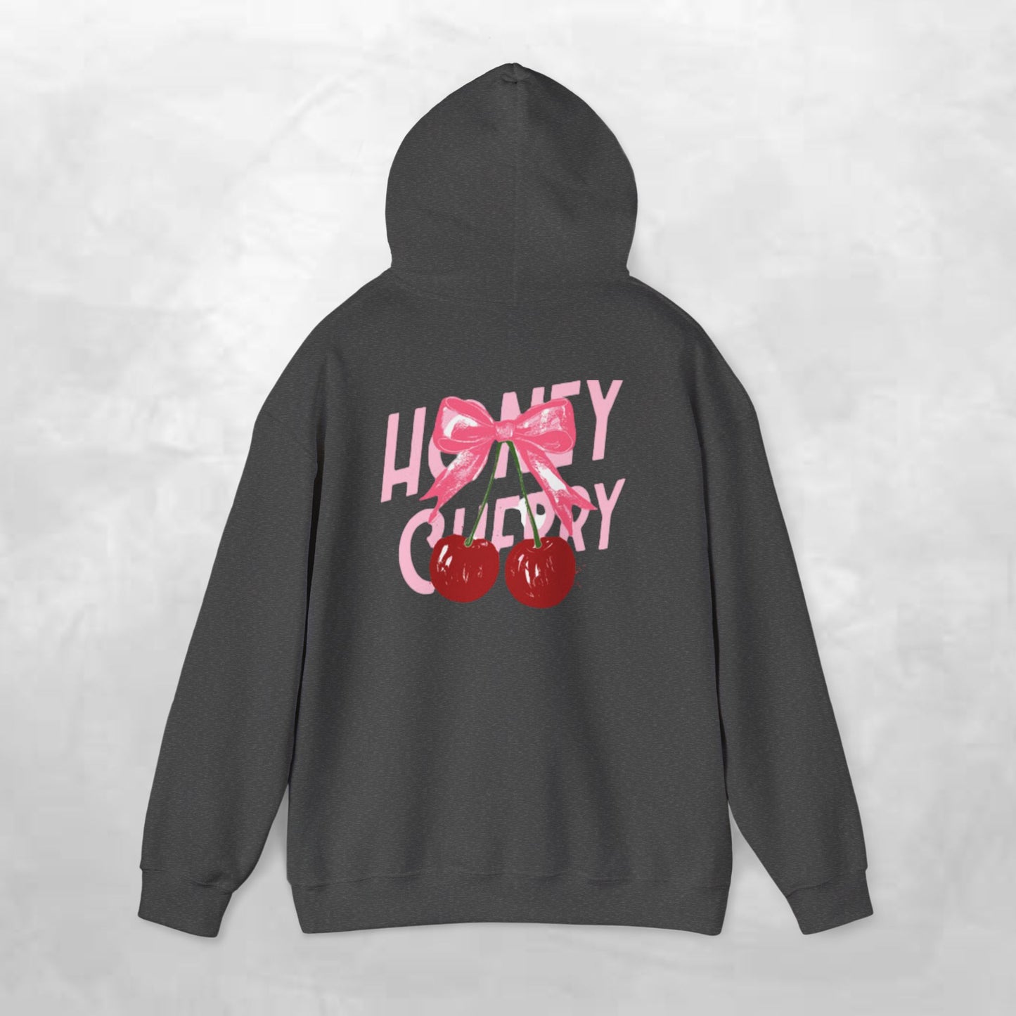 Cherry Bow Unisex Hoodie - Sweet, Cozy Style for Spring, Casual Wear, Gift for Birthdays, Summer Fun, Festival Fashion