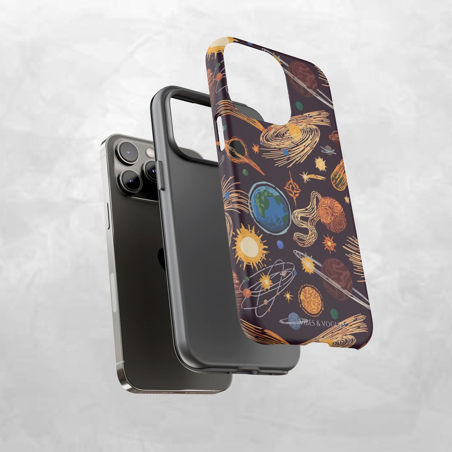 Space-Themed Phone Case - Cosmic Galaxy Design, Durable Protective Cover, Unique Gift, Celestial Lover's Accessory