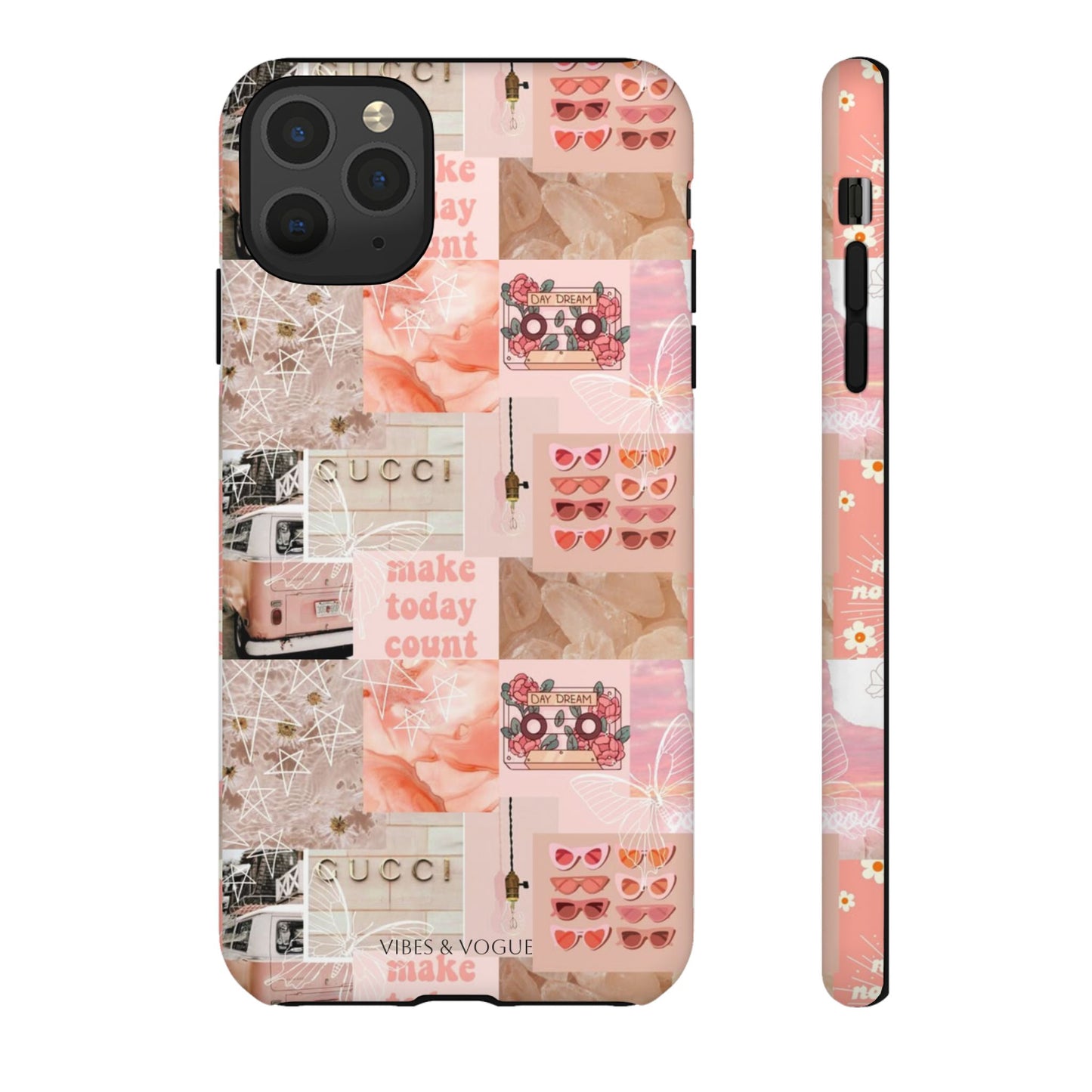 Stylish Phone Case for Trendsetters, Customizable Smartphone Cover, Vibes & Vogue Design, Floral Aesthetic Gift, Unique Tech Accessory