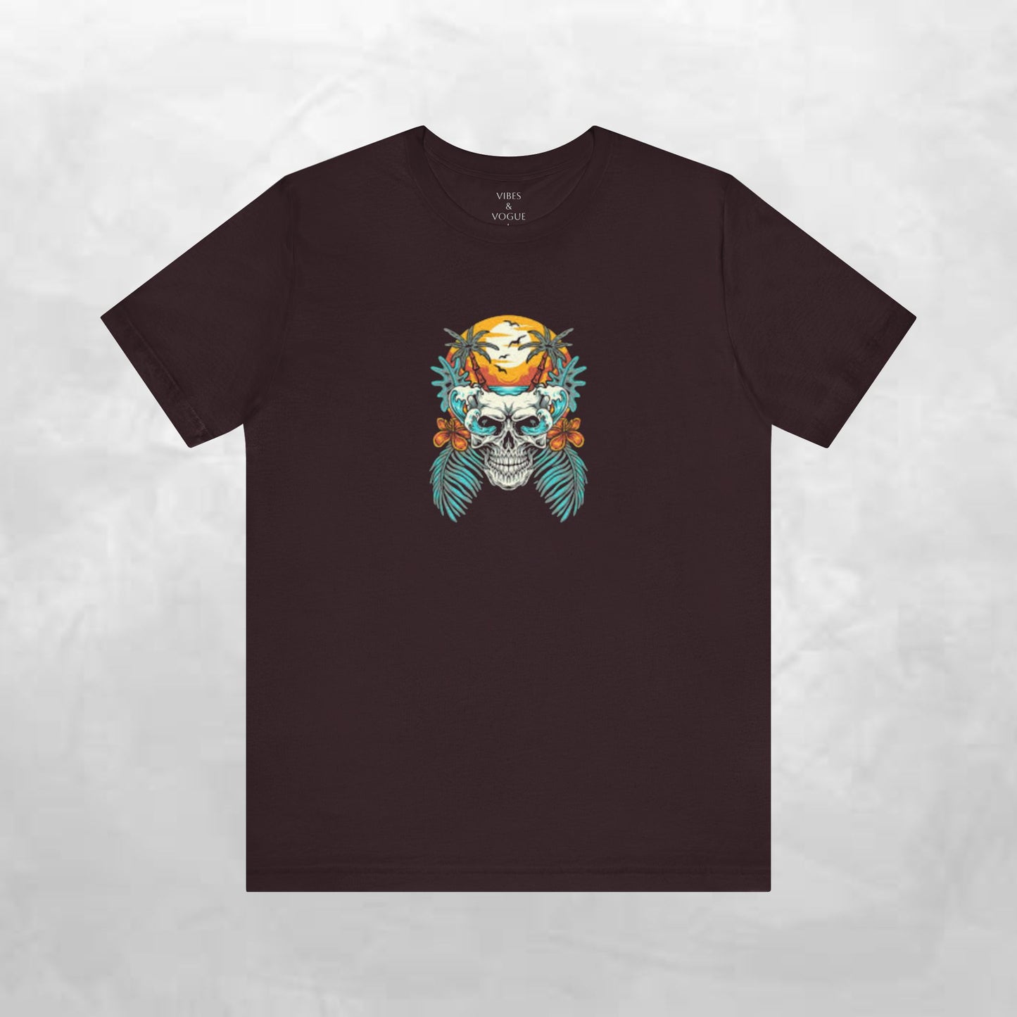 Vibes Tee - Unisex Jersey Short Sleeve T-Shirt with Skull Design