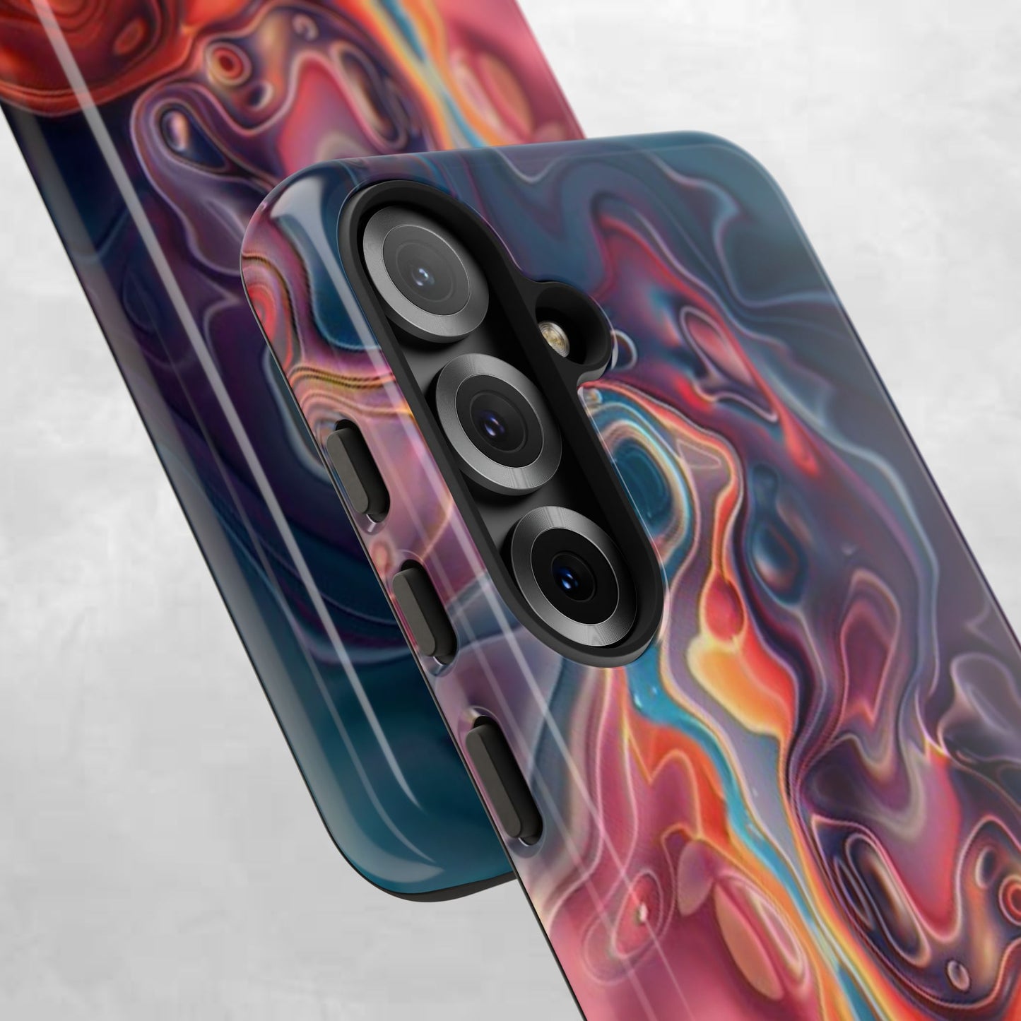 Colorful Phone Case, Abstract Print Cover, Tough Cases for Protection, Gift for Her, Modern Design, Trendy Mobile Accessory