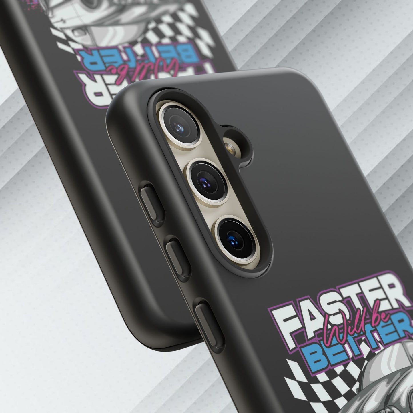 Racing Phone Case - 'Faster Is Better' Design for Car Enthusiasts