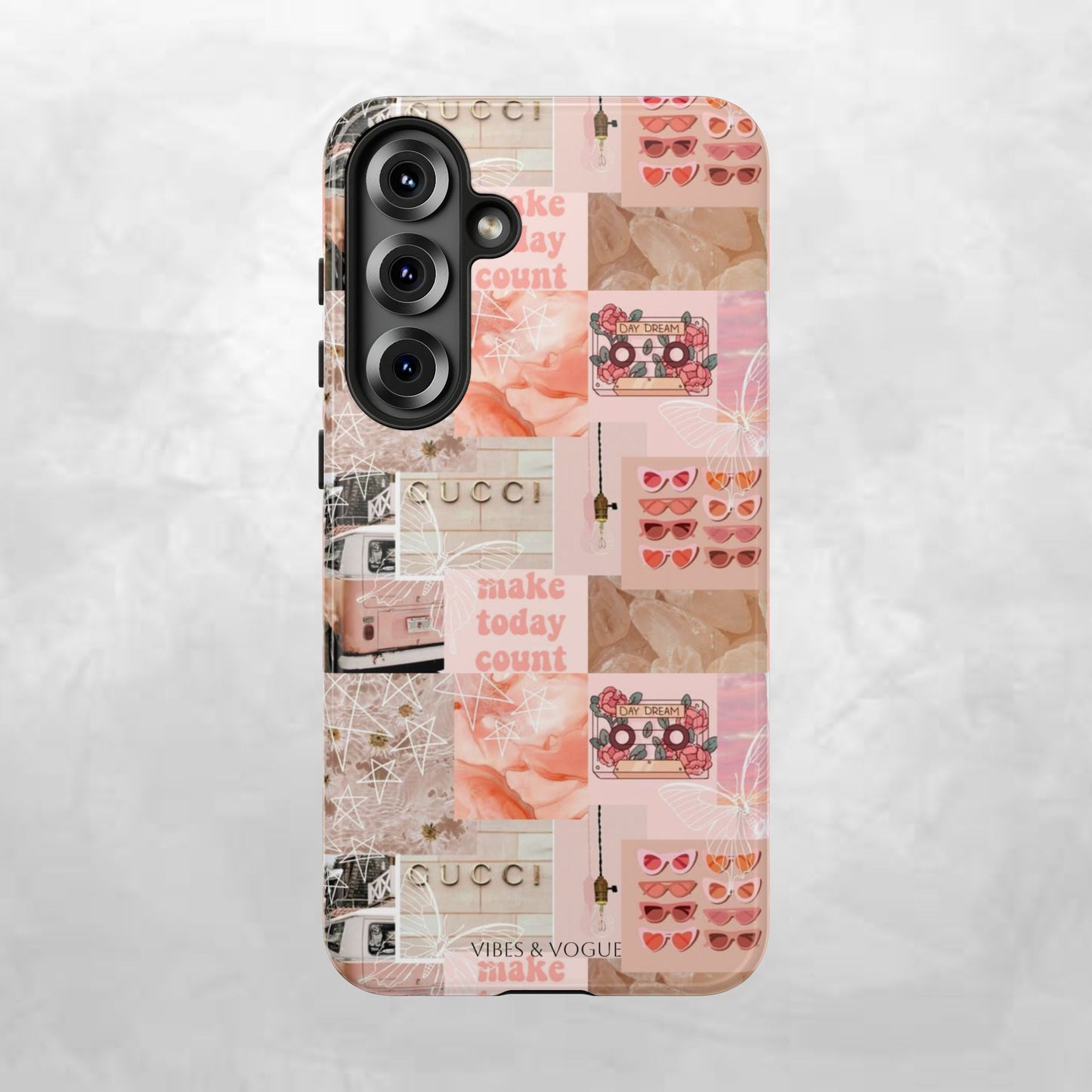 Stylish Phone Case for Trendsetters, Customizable Smartphone Cover, Vibes & Vogue Design, Floral Aesthetic Gift, Unique Tech Accessory