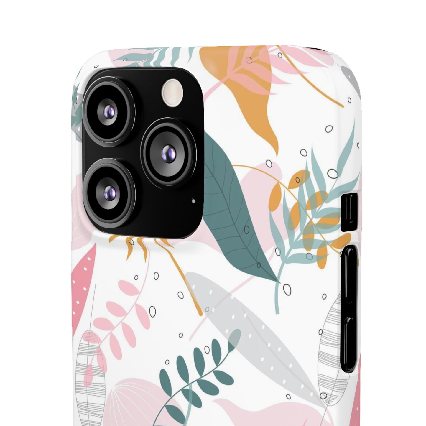 Floral Snap Case - Stylish Phone Protector with Botanical Design