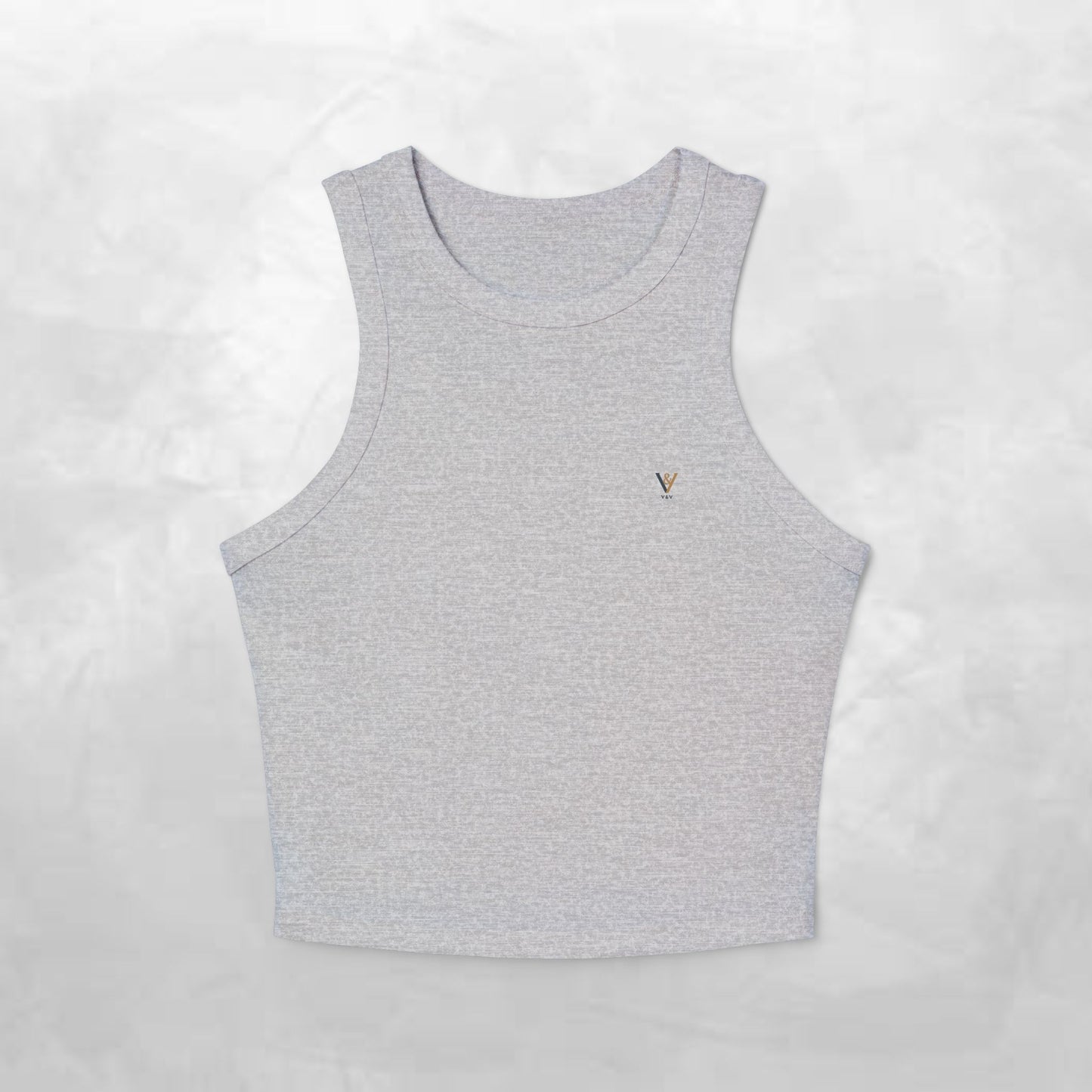 Women's Micro Rib Racer Tank Top - Effortless Everyday Style