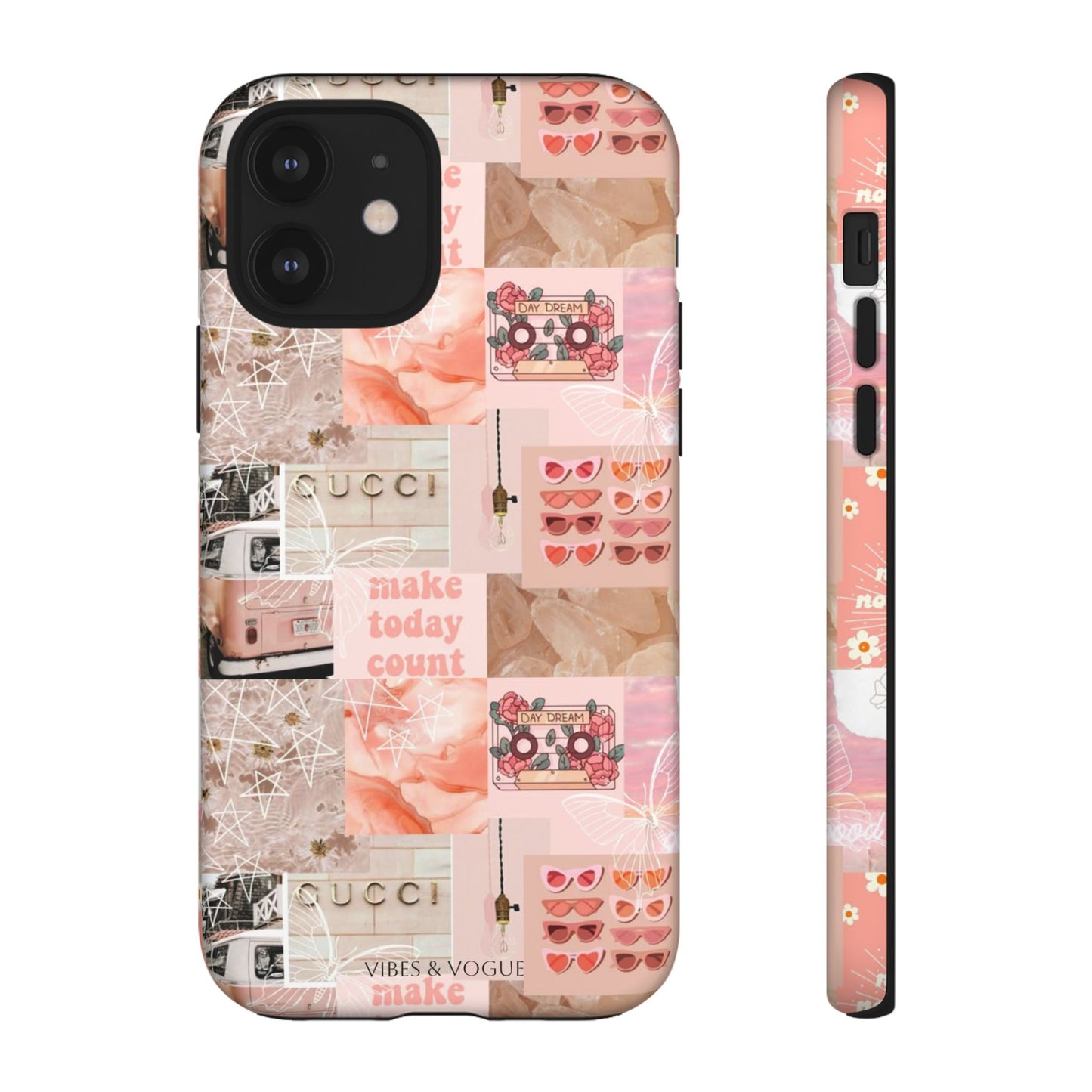 Stylish Phone Case for Trendsetters, Customizable Smartphone Cover, Vibes & Vogue Design, Floral Aesthetic Gift, Unique Tech Accessory