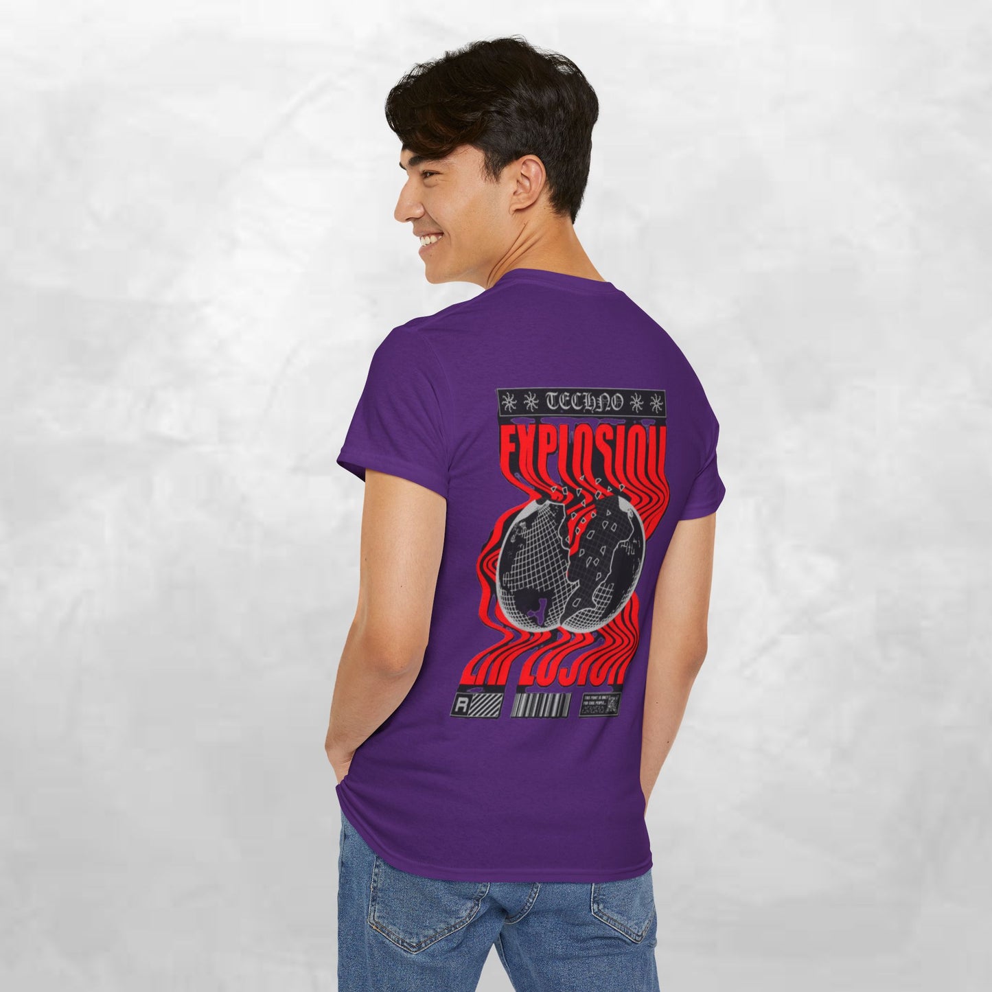 Graphic Tee for Music Lovers, Retro Explosion Design, Unisex Cotton Shirt, Perfect for Festivals, Concerts, Gift Idea