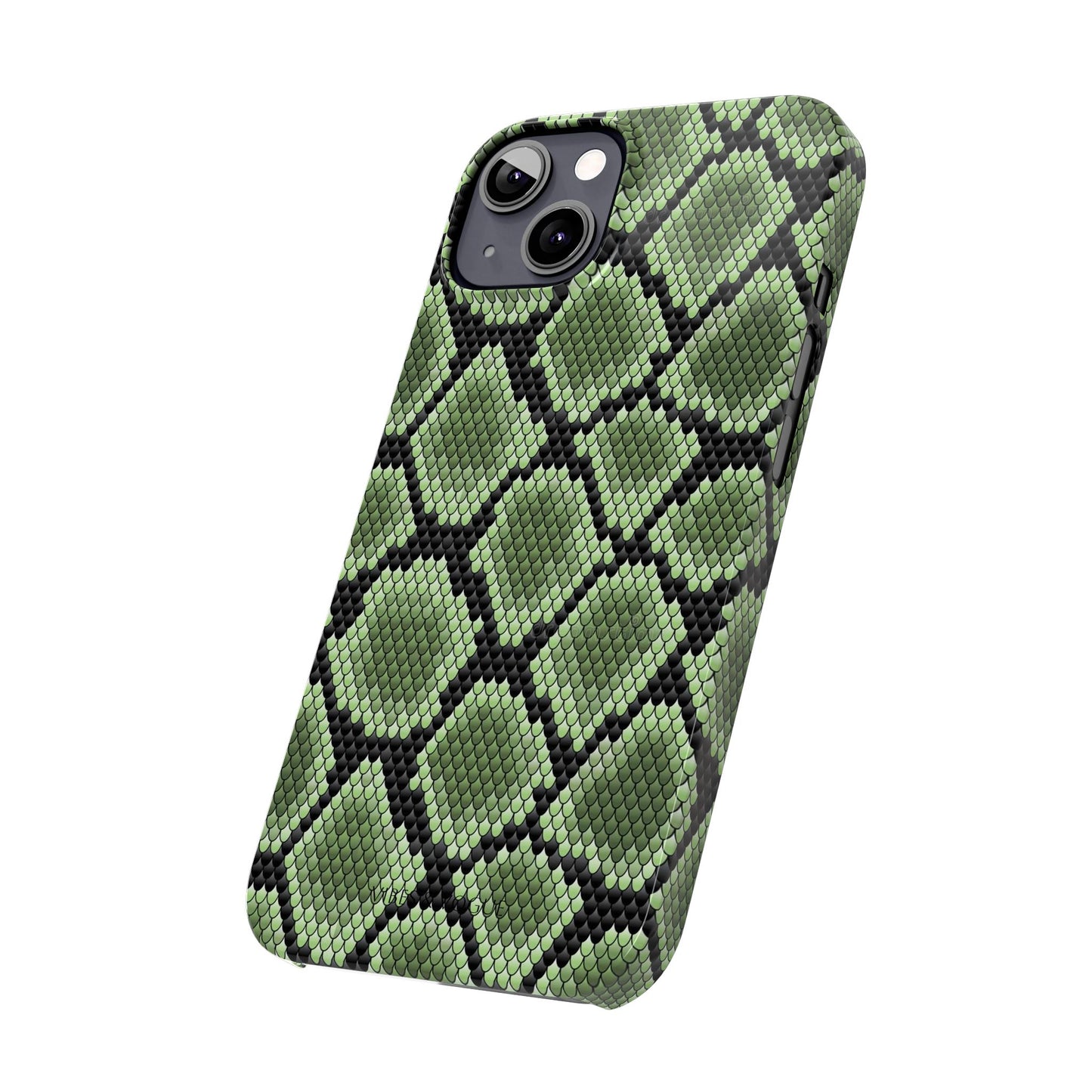 Sleek Green Snake Skin Slim Phone Case - Stylish & Protective for All Occasions